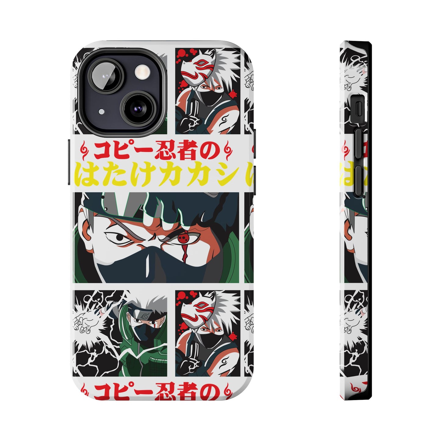 Anime-Inspired Tough Phone Case - Kakashi & Obito Design | Durable Protection for Fans