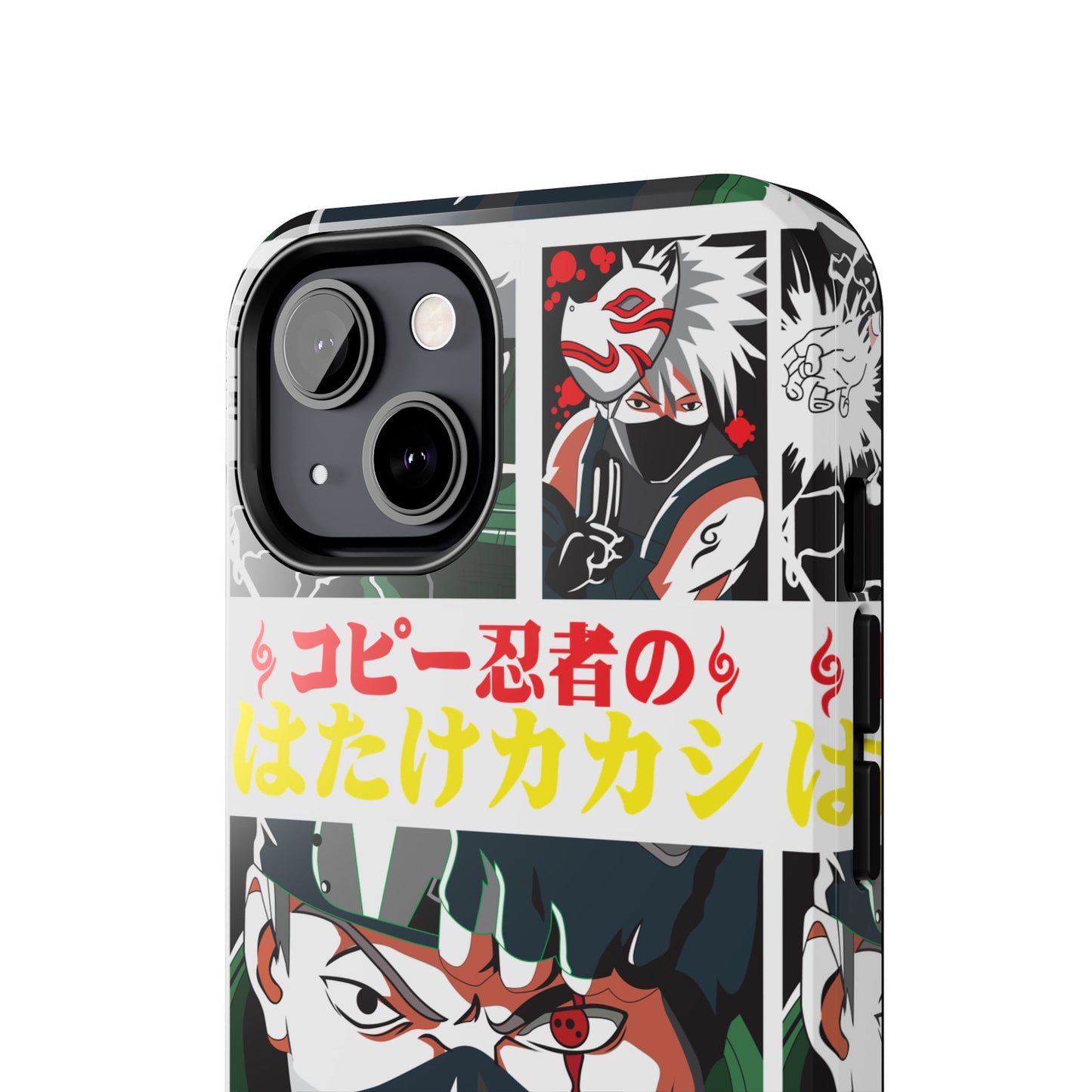 Anime-Inspired Tough Phone Case - Kakashi & Obito Design | Durable Protection for Fans