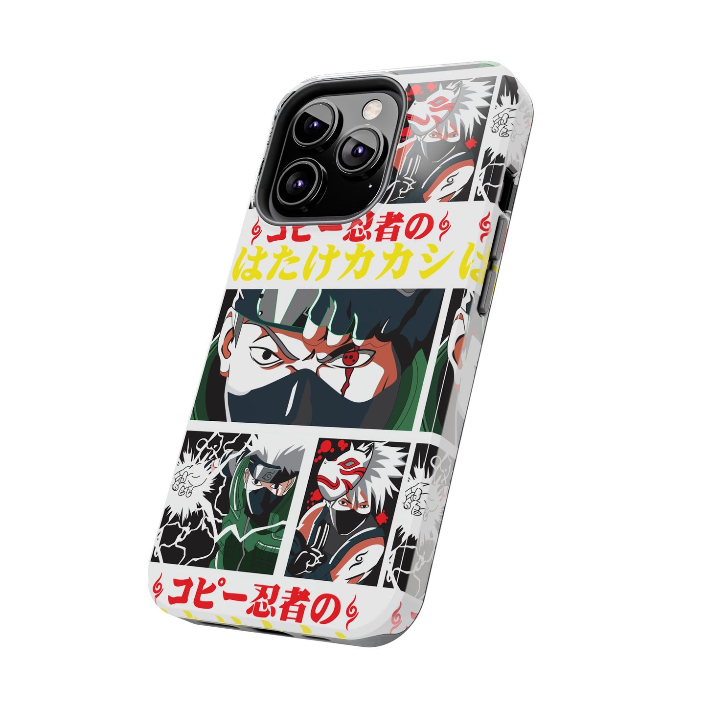 Anime-Inspired Tough Phone Case - Kakashi & Obito Design | Durable Protection for Fans