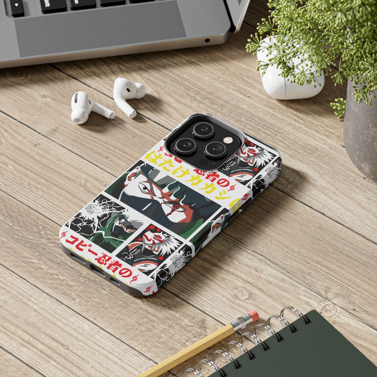 Anime-Inspired Tough Phone Case - Kakashi & Obito Design | Durable Protection for Fans