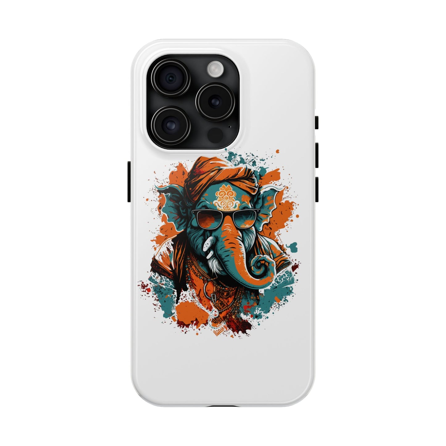 Designer Ganesh Elephant Phone Case, Cool Hindu God Design Phone Cover