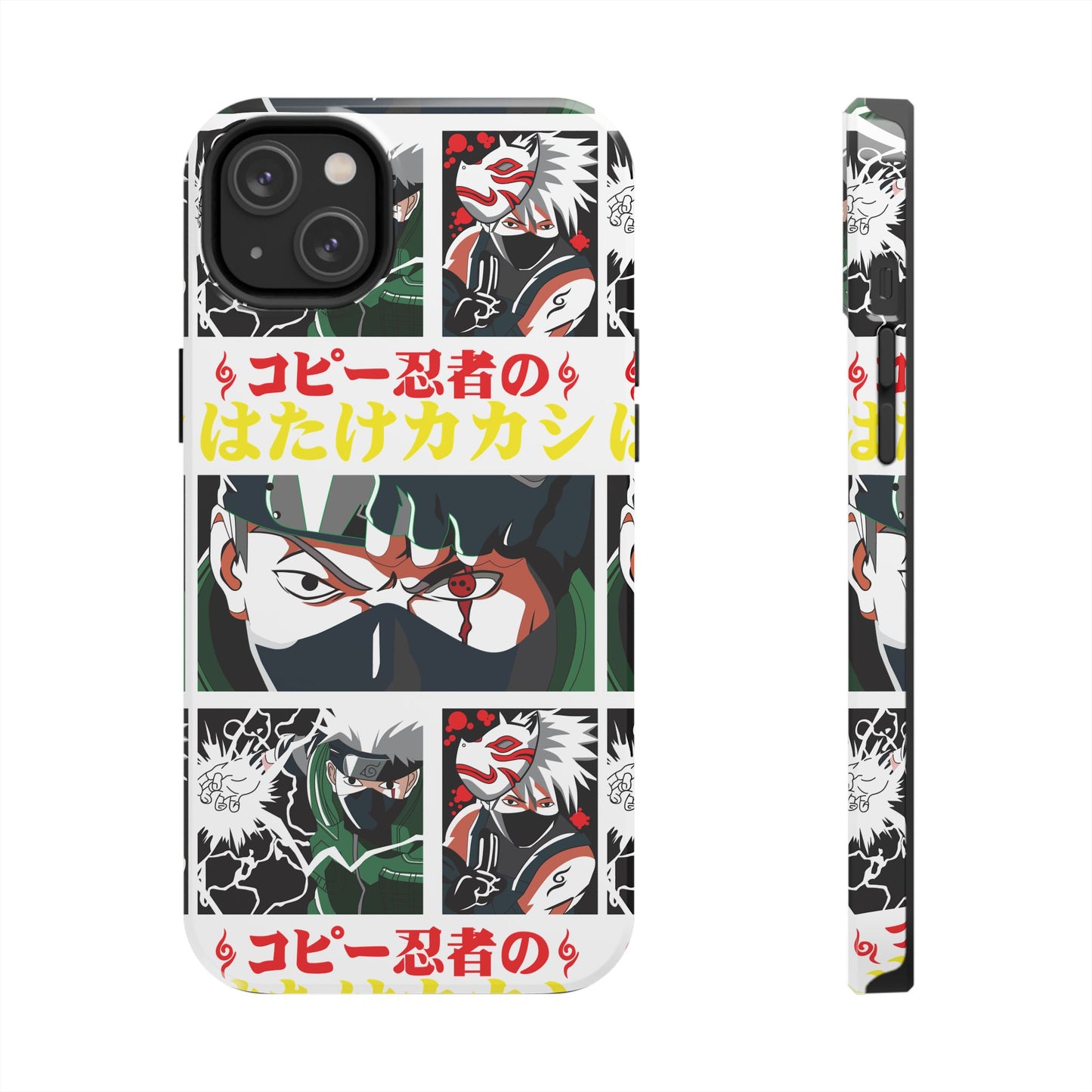 Anime-Inspired Tough Phone Case - Kakashi & Obito Design | Durable Protection for Fans