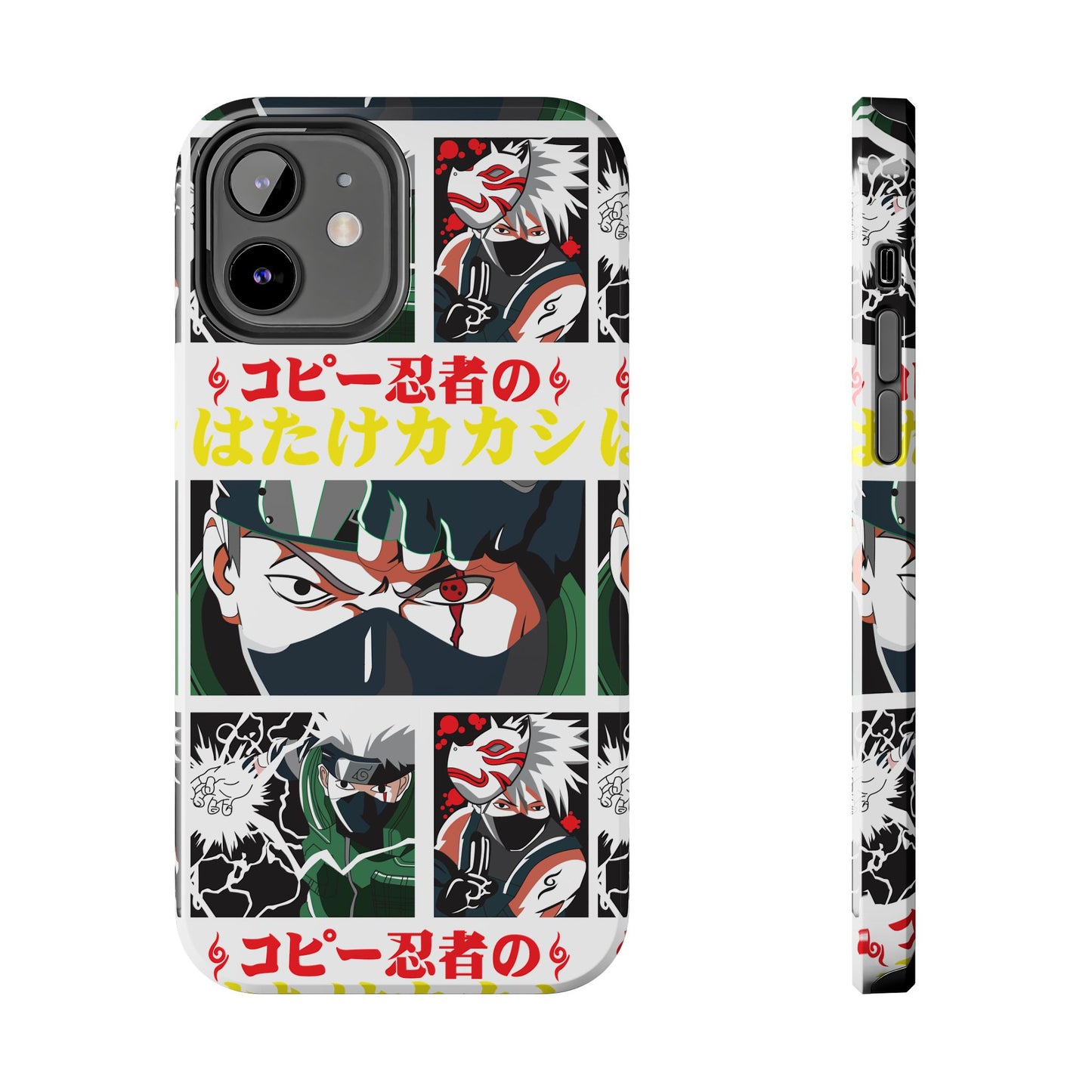 Anime-Inspired Tough Phone Case - Kakashi & Obito Design | Durable Protection for Fans