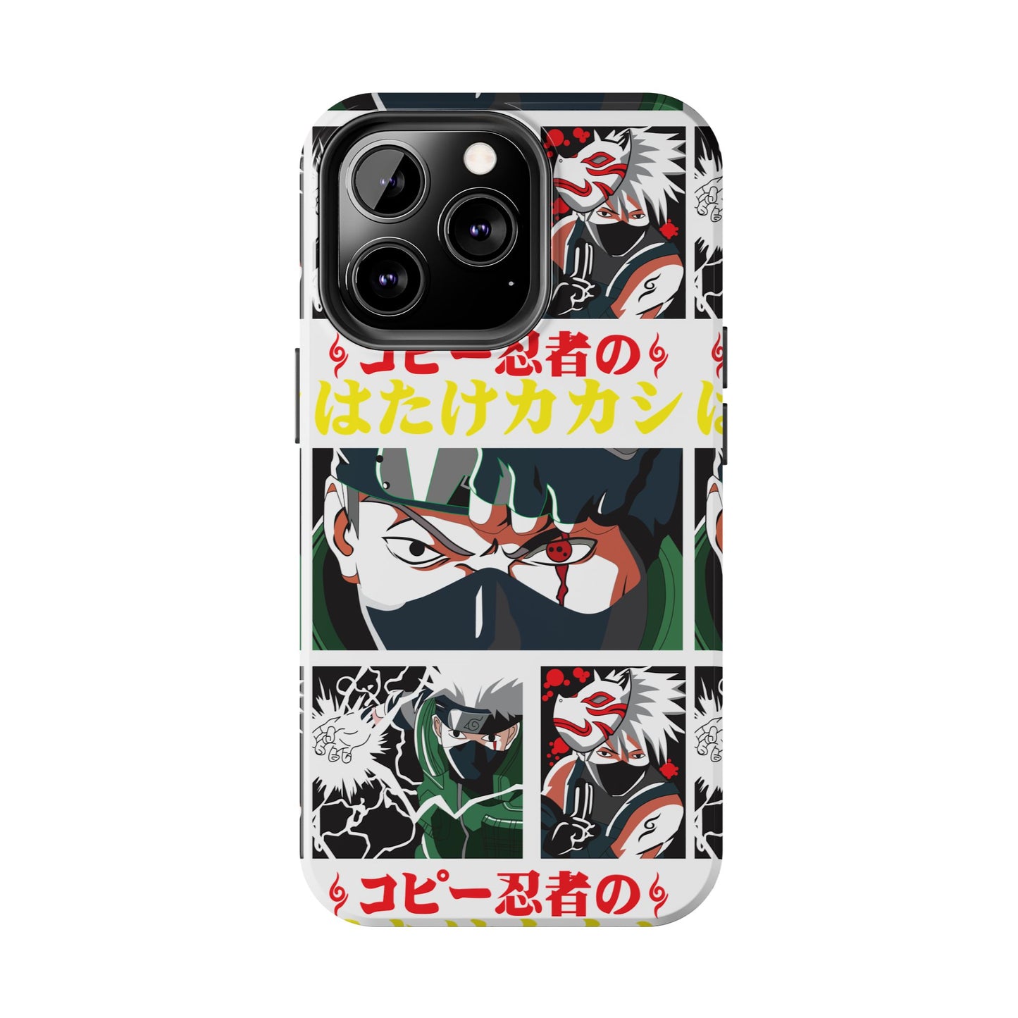 Anime-Inspired Tough Phone Case - Kakashi & Obito Design | Durable Protection for Fans