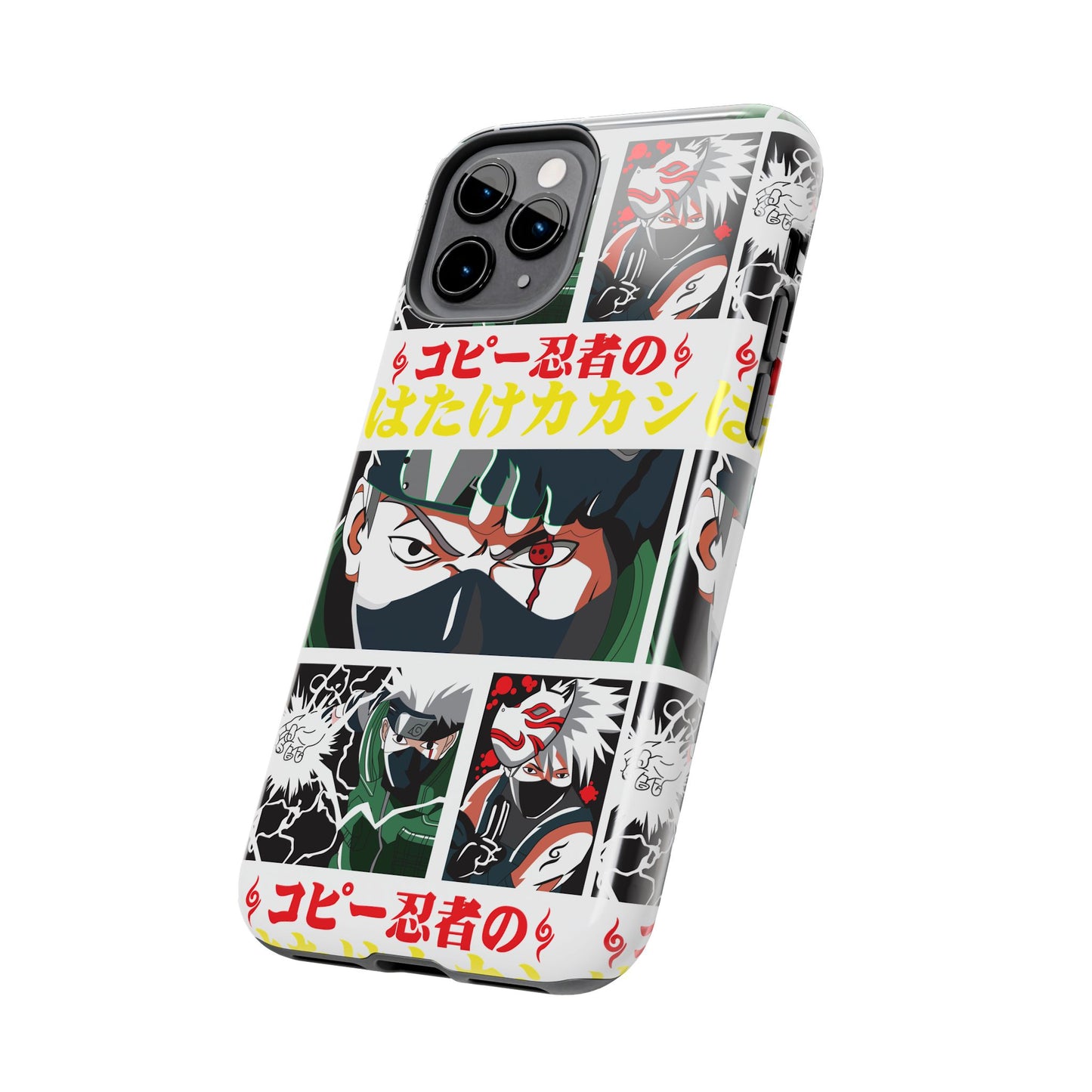 Anime-Inspired Tough Phone Case - Kakashi & Obito Design | Durable Protection for Fans