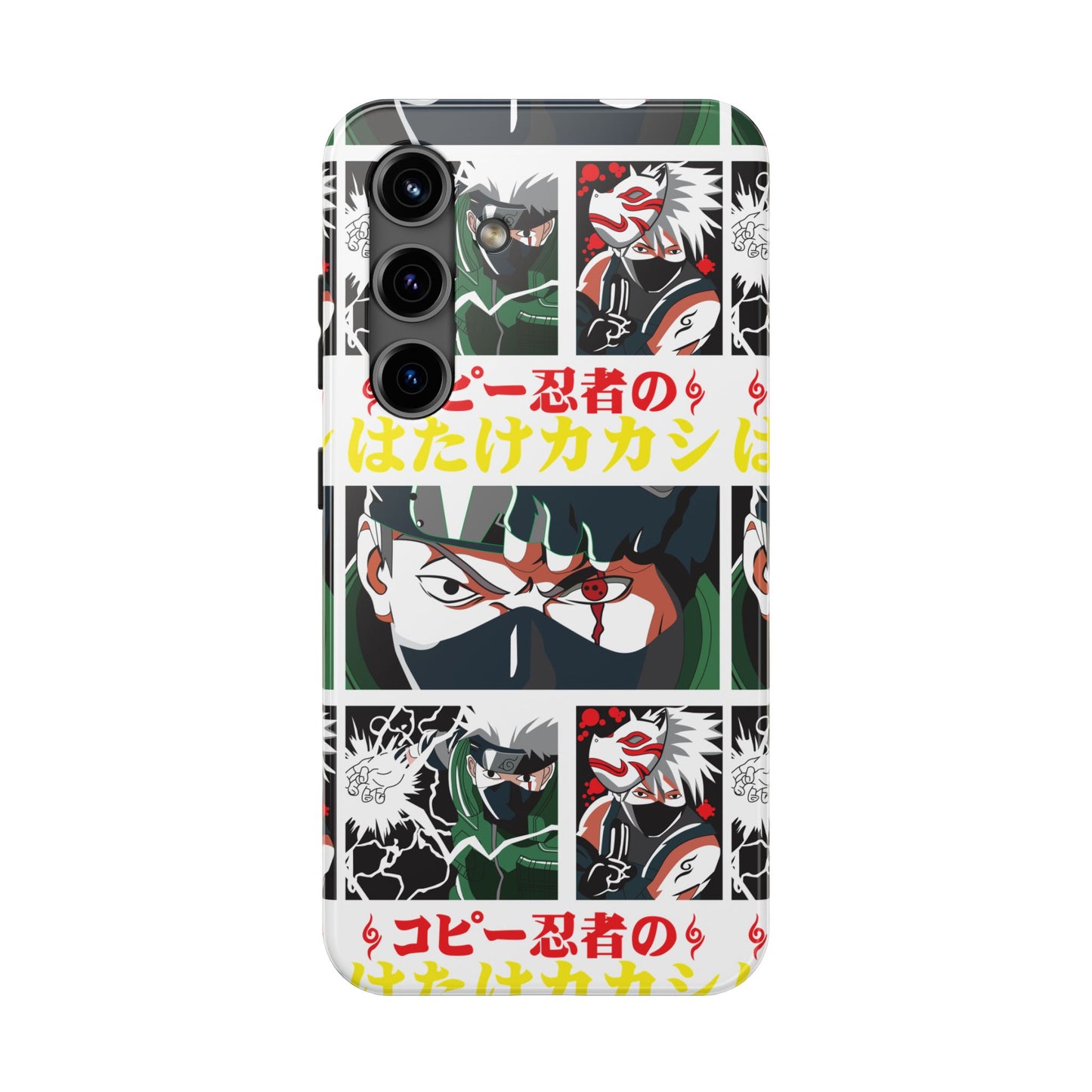 Anime-Inspired Tough Phone Case - Kakashi & Obito Design | Durable Protection for Fans