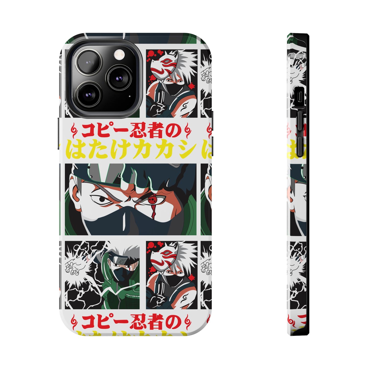 Anime-Inspired Tough Phone Case - Kakashi & Obito Design | Durable Protection for Fans