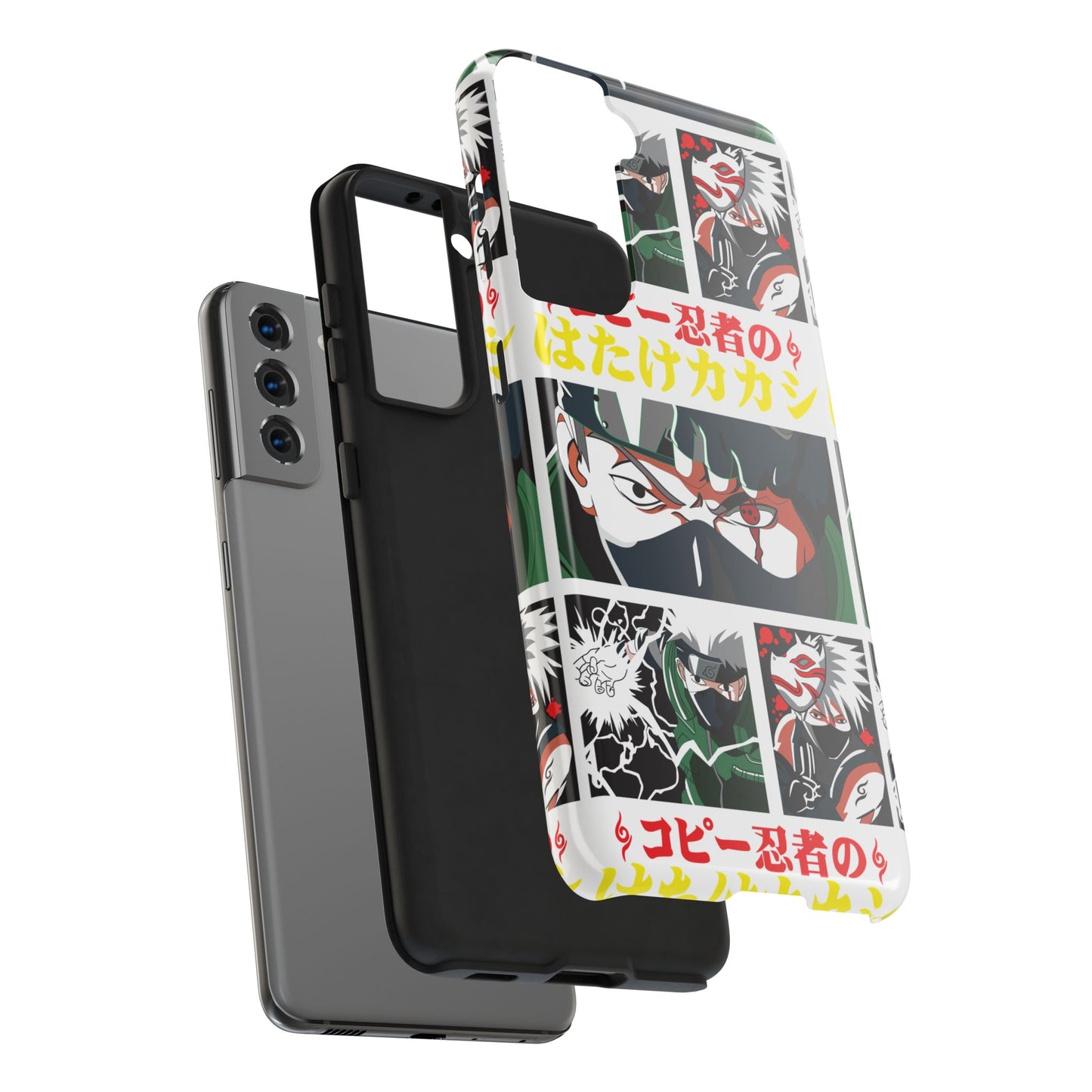 Anime-Inspired Tough Phone Case - Kakashi & Obito Design | Durable Protection for Fans