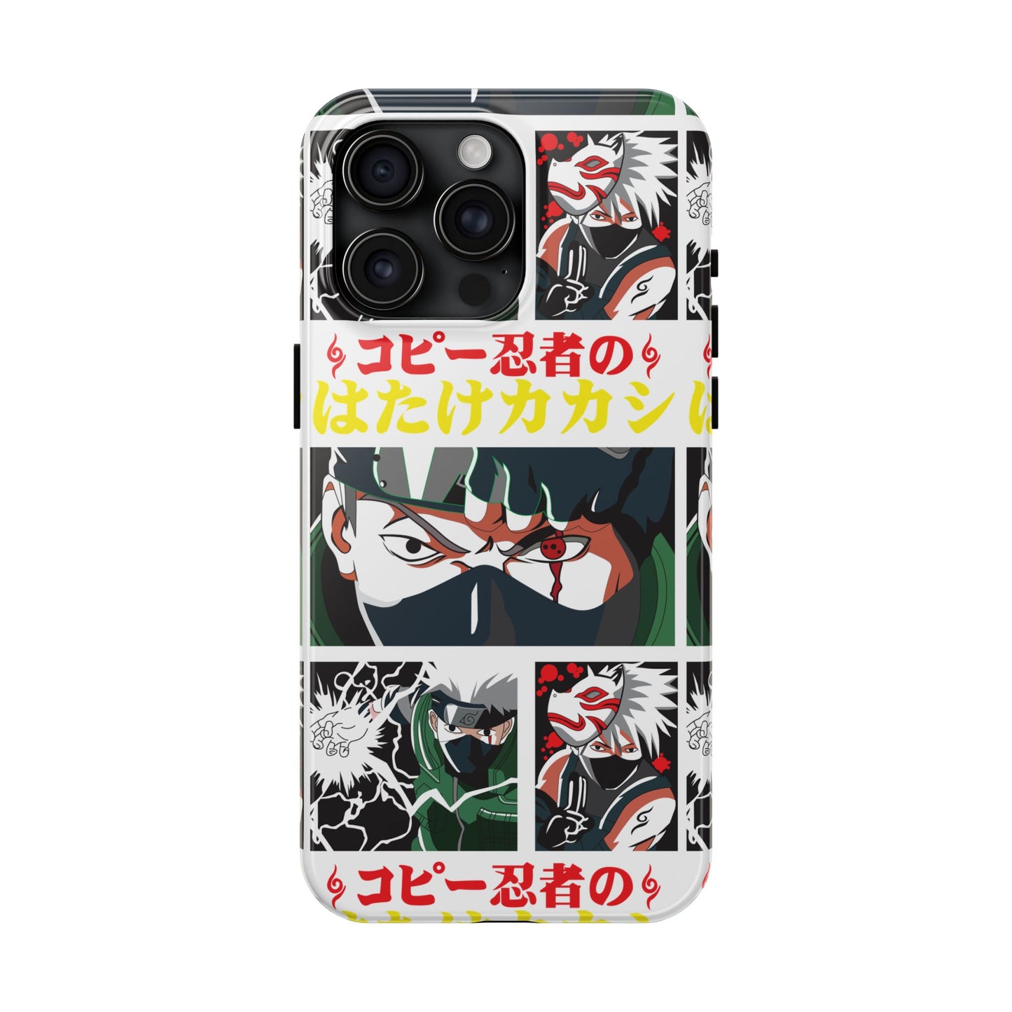 Anime-Inspired Tough Phone Case - Kakashi & Obito Design | Durable Protection for Fans