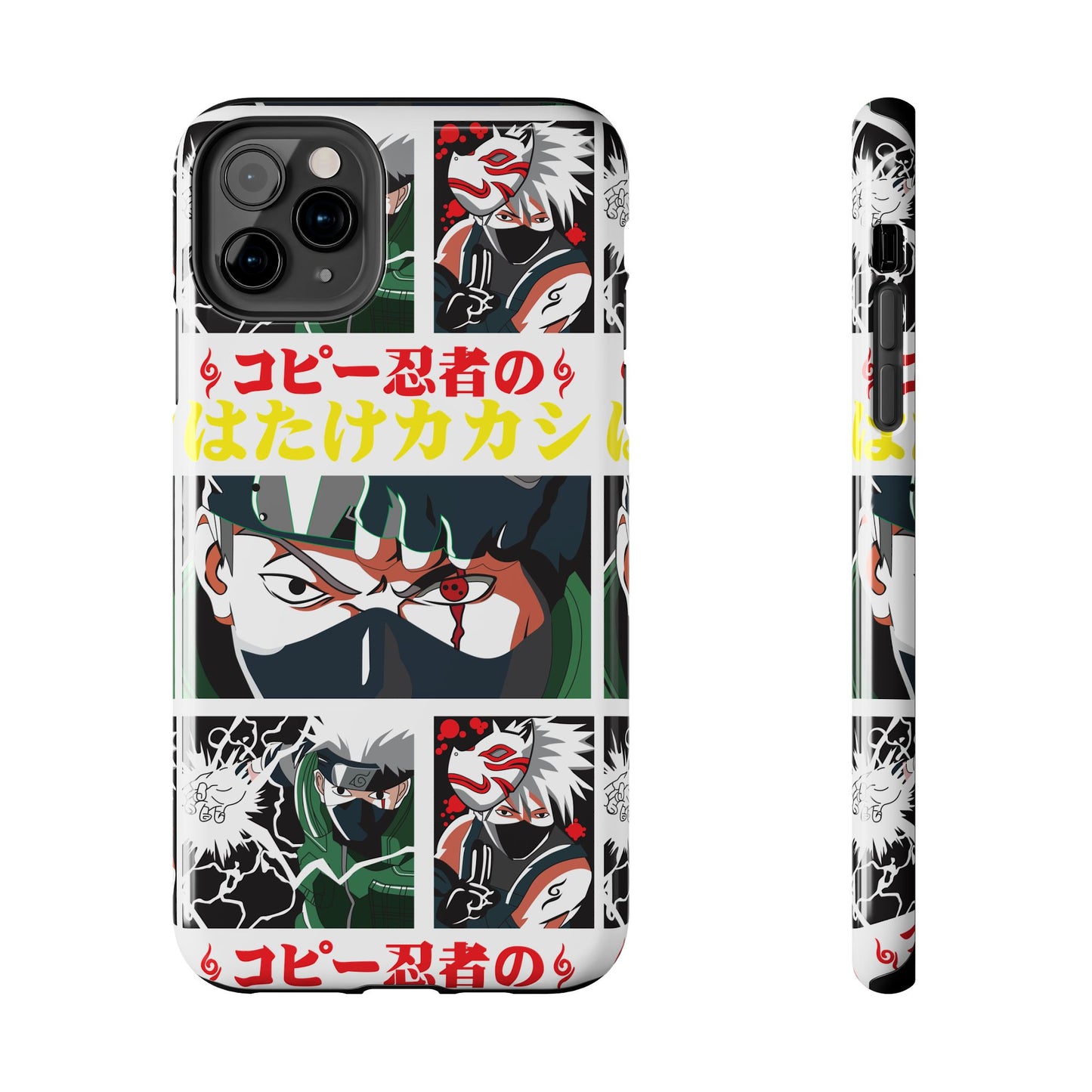 Anime-Inspired Tough Phone Case - Kakashi & Obito Design | Durable Protection for Fans