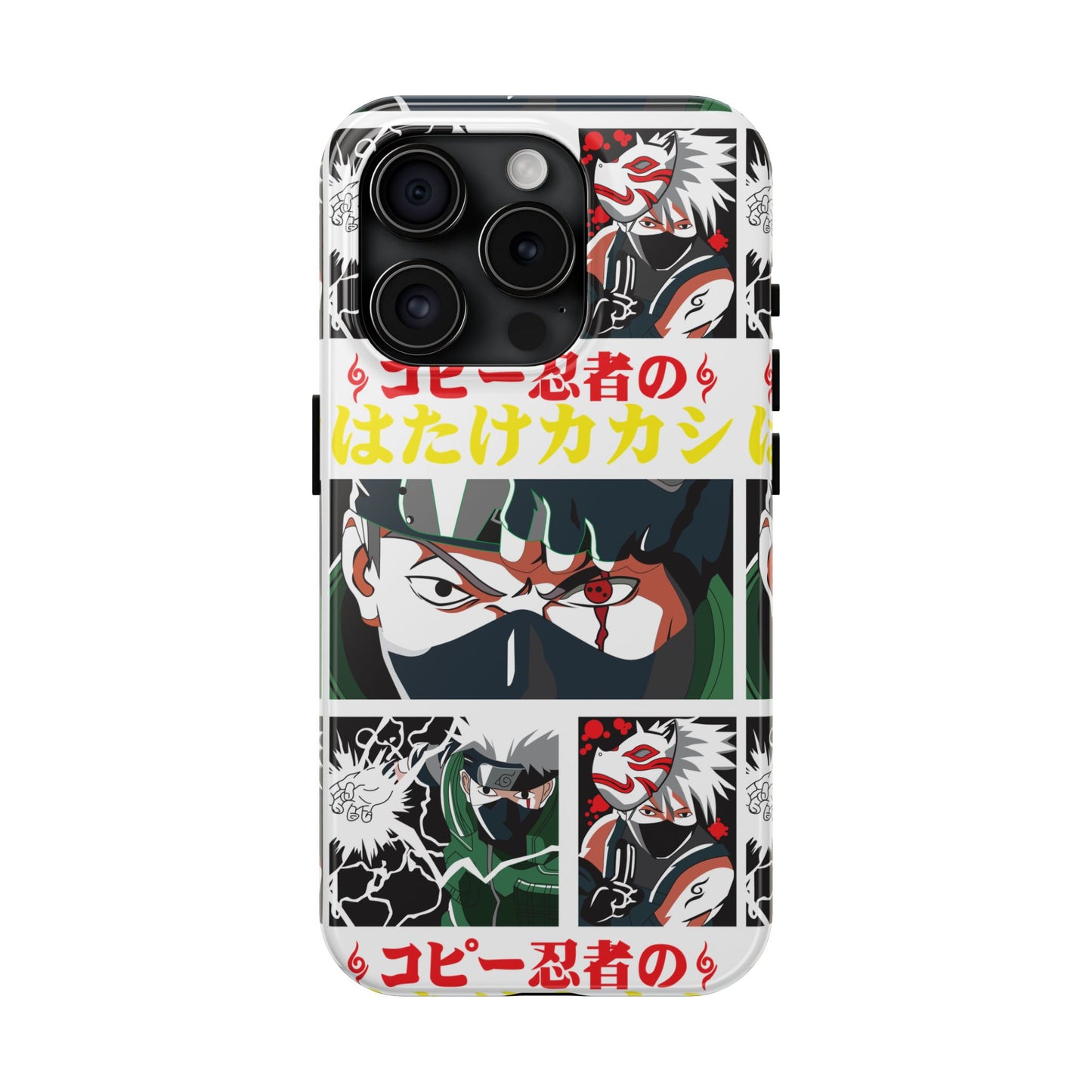 Anime-Inspired Tough Phone Case - Kakashi & Obito Design | Durable Protection for Fans