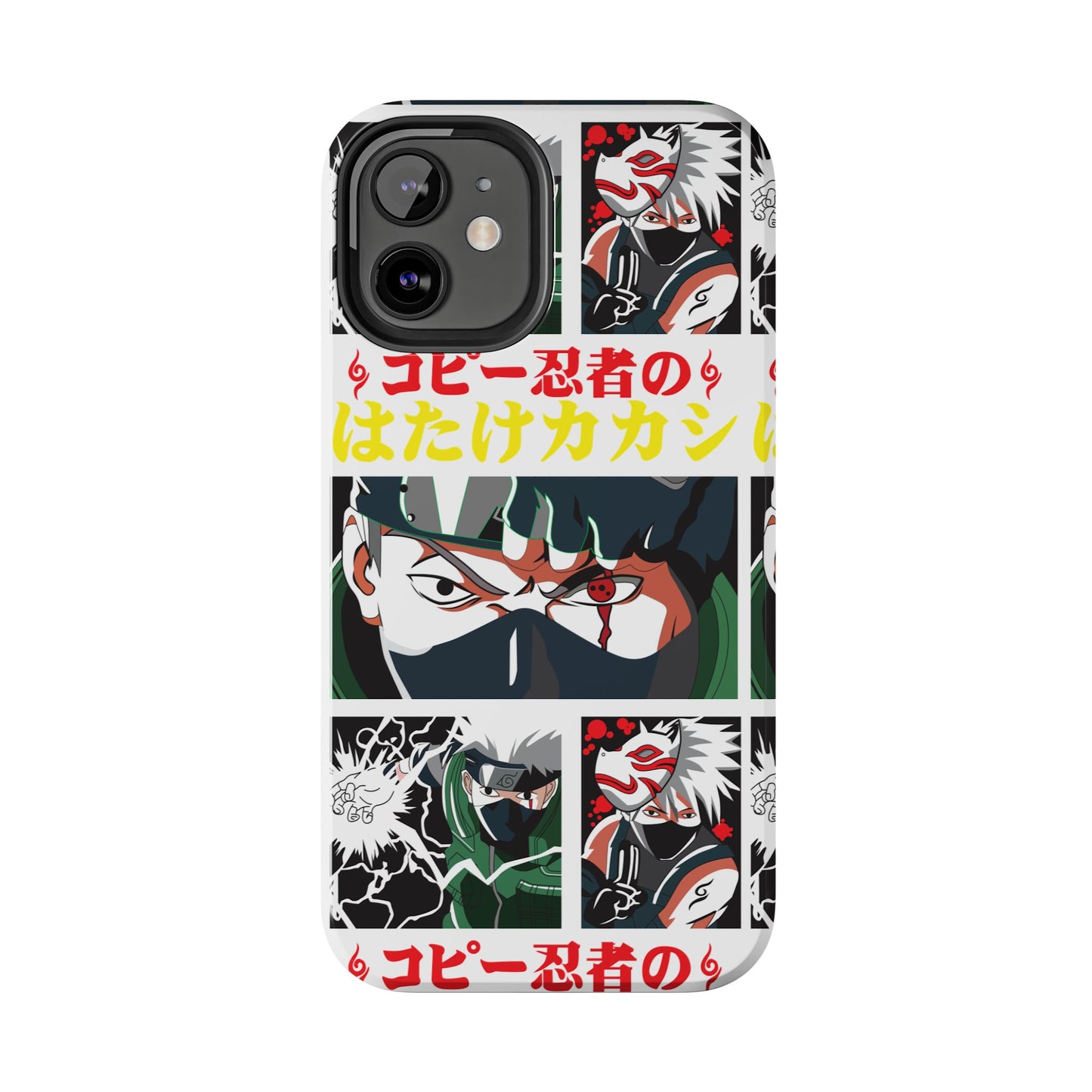 Anime-Inspired Tough Phone Case - Kakashi & Obito Design | Durable Protection for Fans