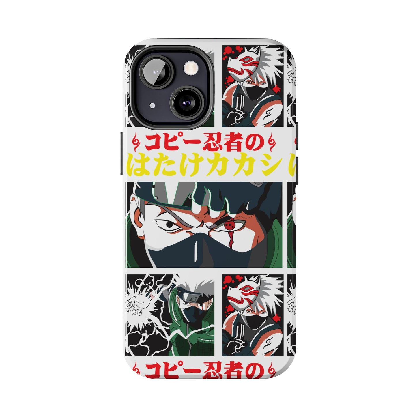 Anime-Inspired Tough Phone Case - Kakashi & Obito Design | Durable Protection for Fans