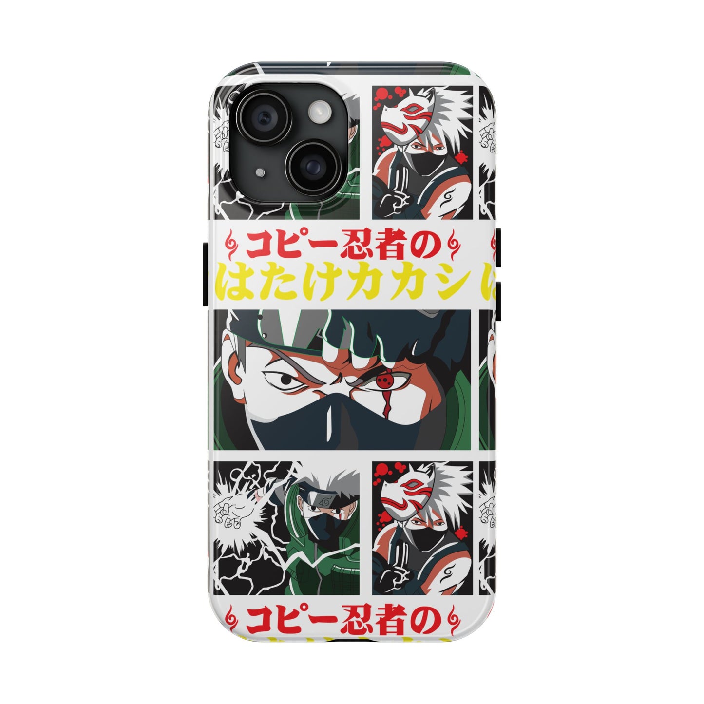 Anime-Inspired Tough Phone Case - Kakashi & Obito Design | Durable Protection for Fans