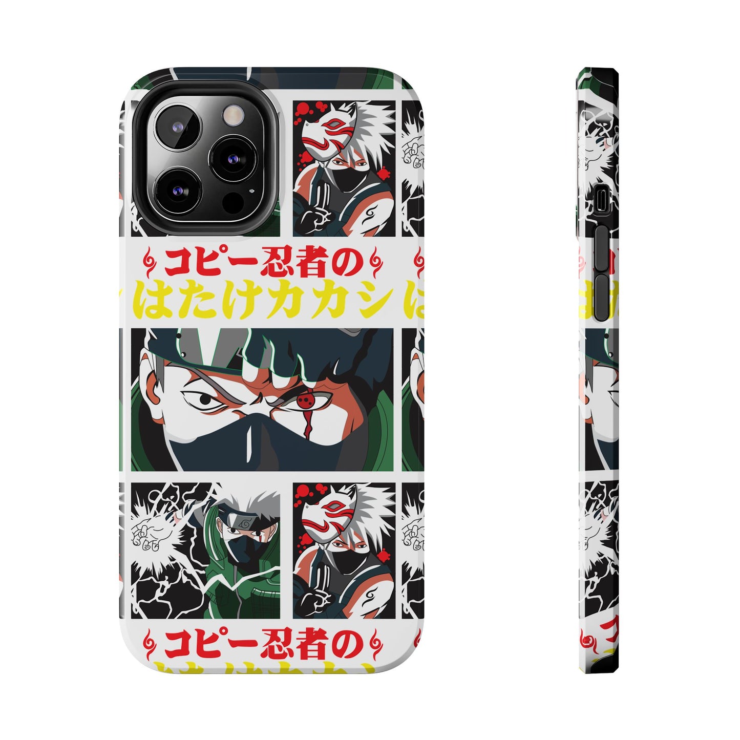 Anime-Inspired Tough Phone Case - Kakashi & Obito Design | Durable Protection for Fans