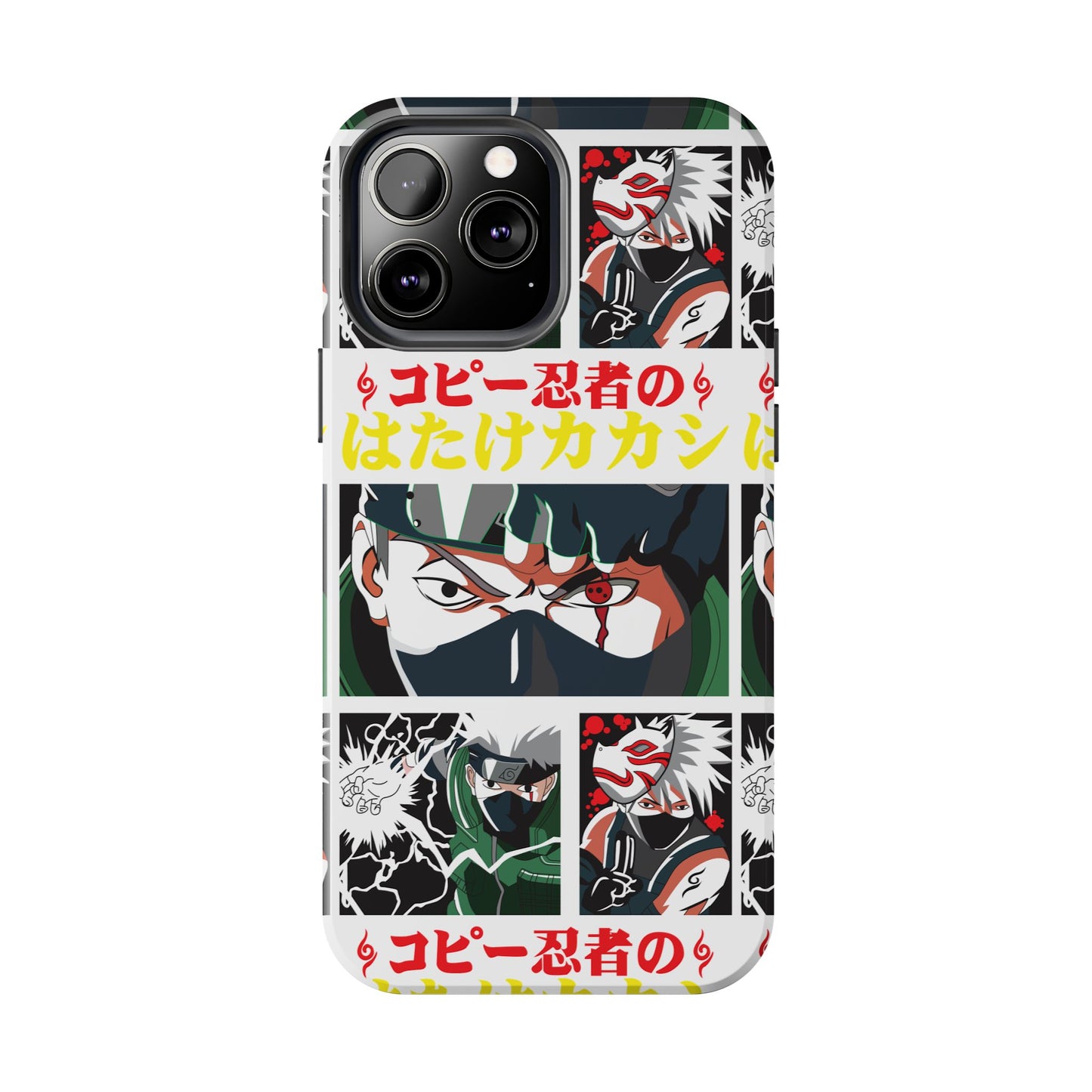 Anime-Inspired Tough Phone Case - Kakashi & Obito Design | Durable Protection for Fans