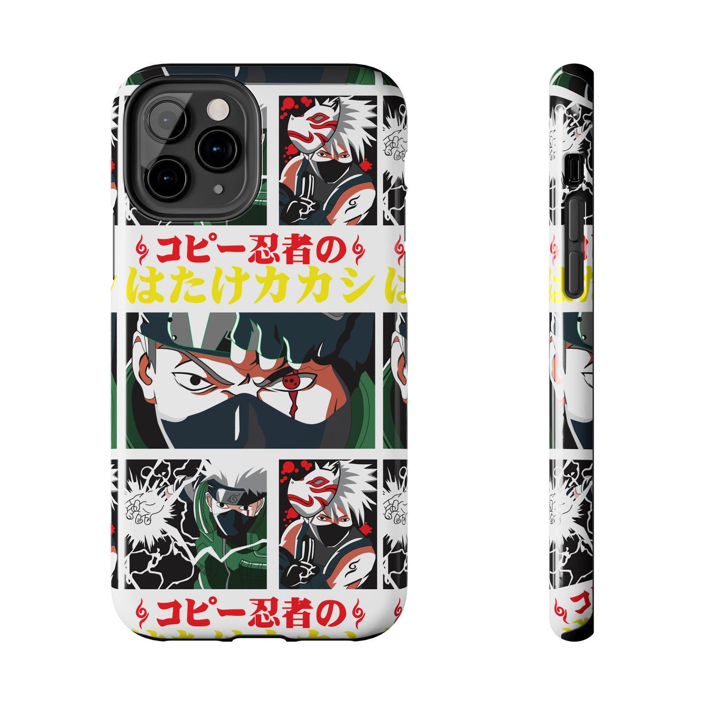 Anime-Inspired Tough Phone Case - Kakashi & Obito Design | Durable Protection for Fans