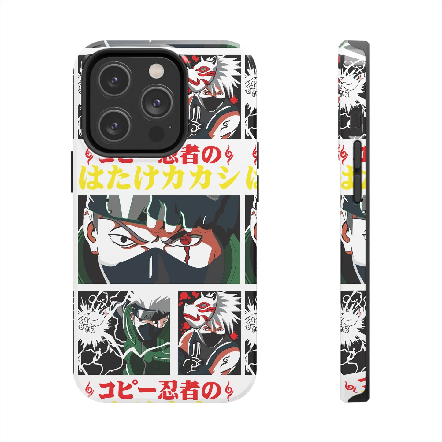 Anime-Inspired Tough Phone Case - Kakashi & Obito Design | Durable Protection for Fans