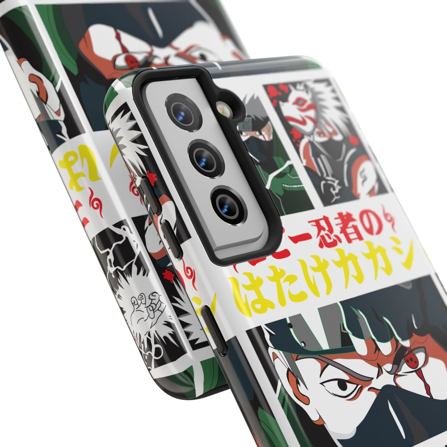 Anime-Inspired Tough Phone Case - Kakashi & Obito Design | Durable Protection for Fans