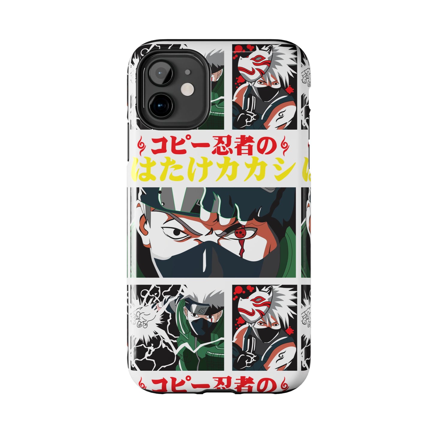 Anime-Inspired Tough Phone Case - Kakashi & Obito Design | Durable Protection for Fans