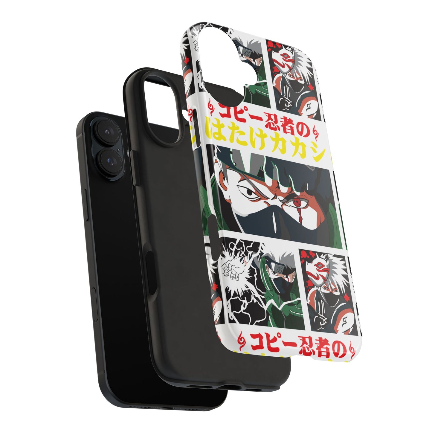 Anime-Inspired Tough Phone Case - Kakashi & Obito Design | Durable Protection for Fans