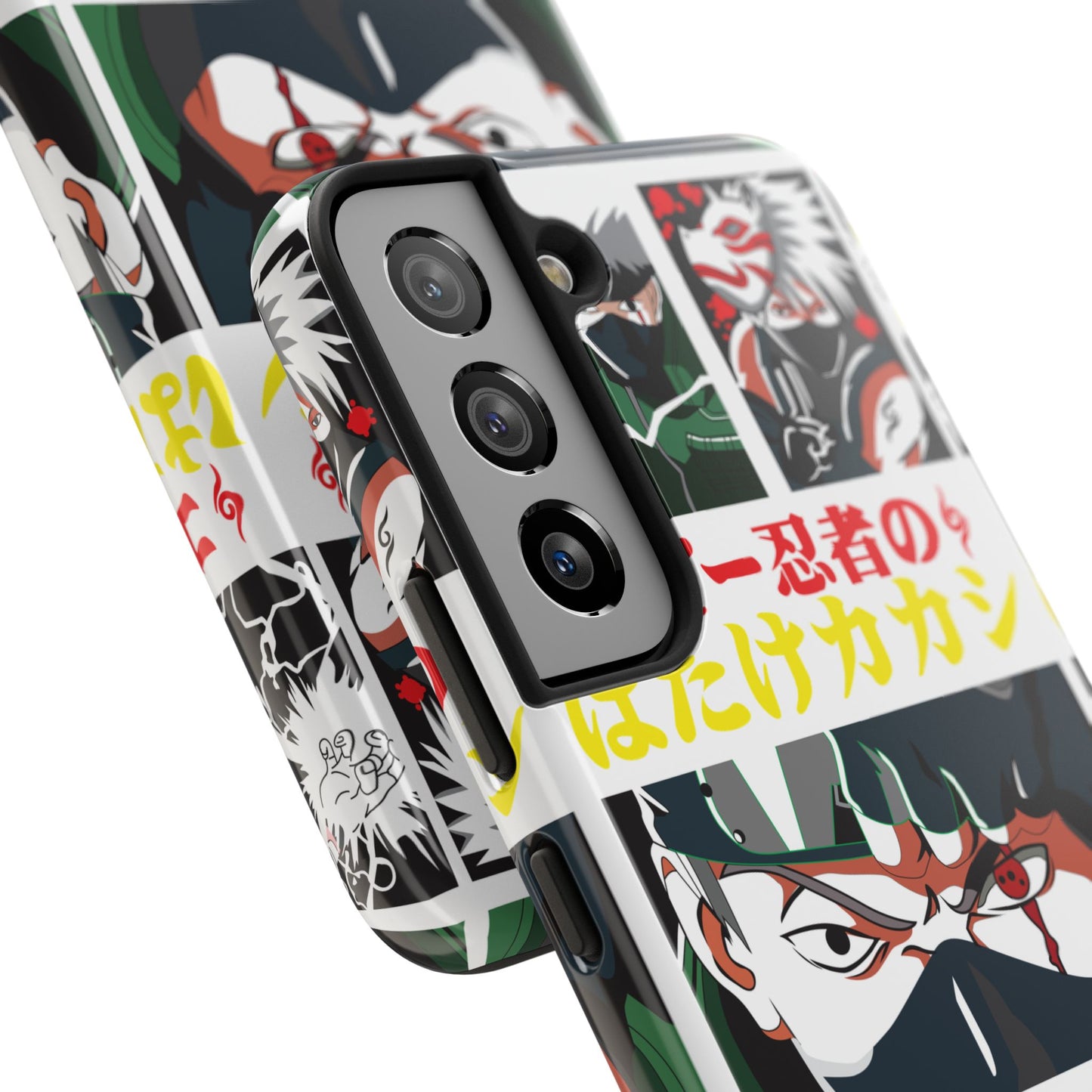 Anime-Inspired Tough Phone Case - Kakashi & Obito Design | Durable Protection for Fans