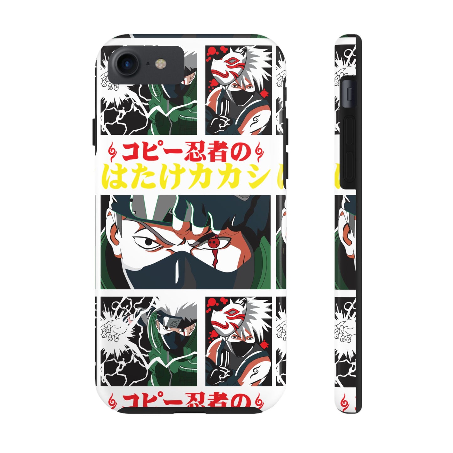 Anime-Inspired Tough Phone Case - Kakashi & Obito Design | Durable Protection for Fans