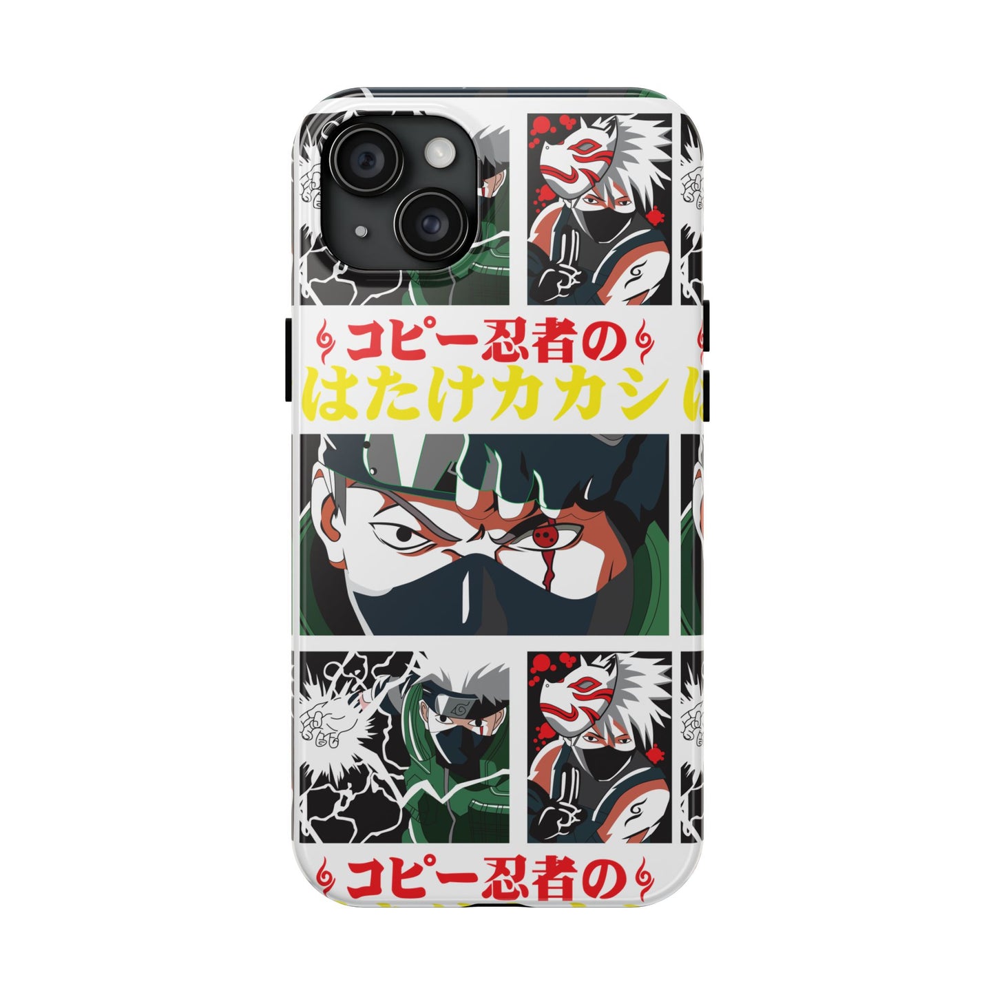 Anime-Inspired Tough Phone Case - Kakashi & Obito Design | Durable Protection for Fans