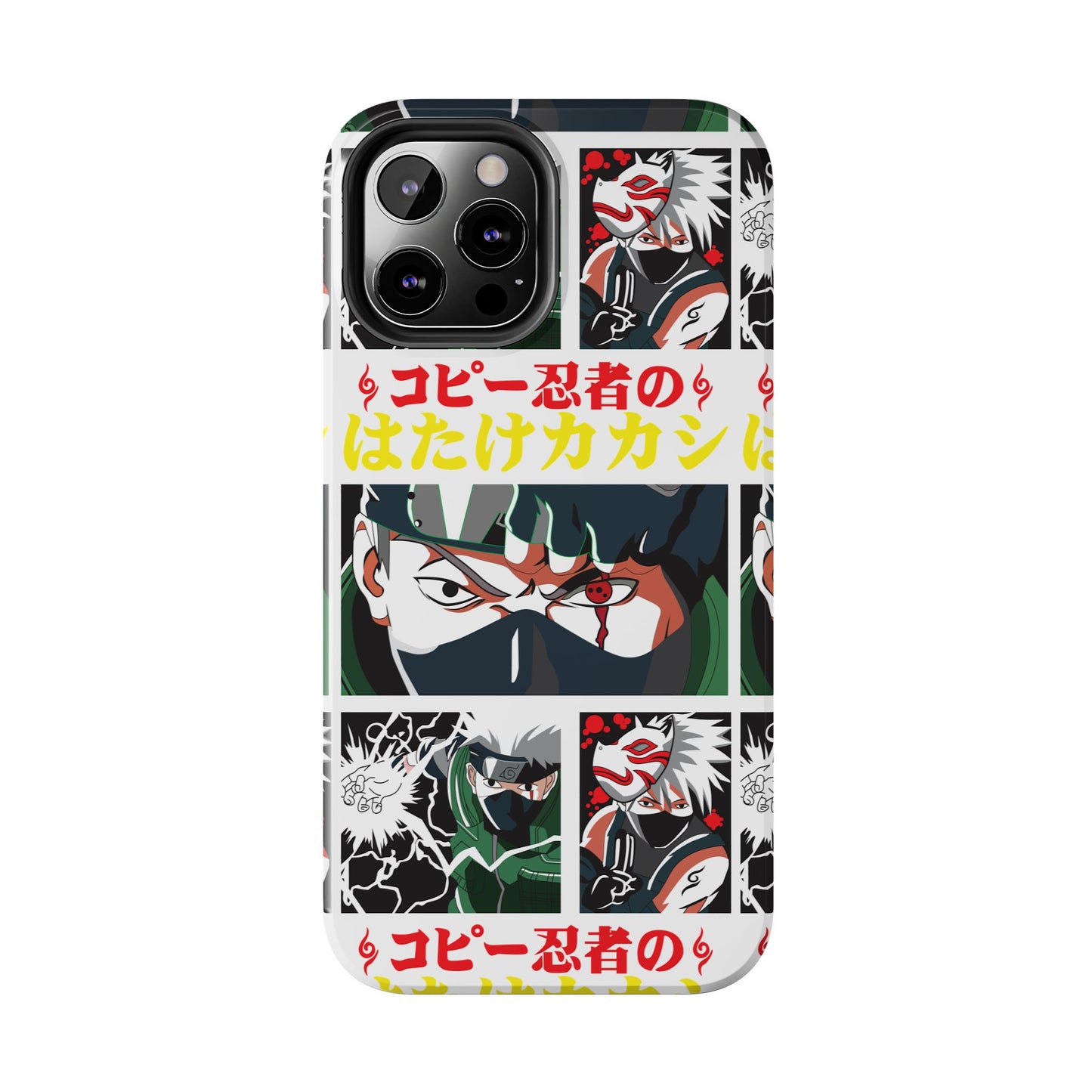 Anime-Inspired Tough Phone Case - Kakashi & Obito Design | Durable Protection for Fans