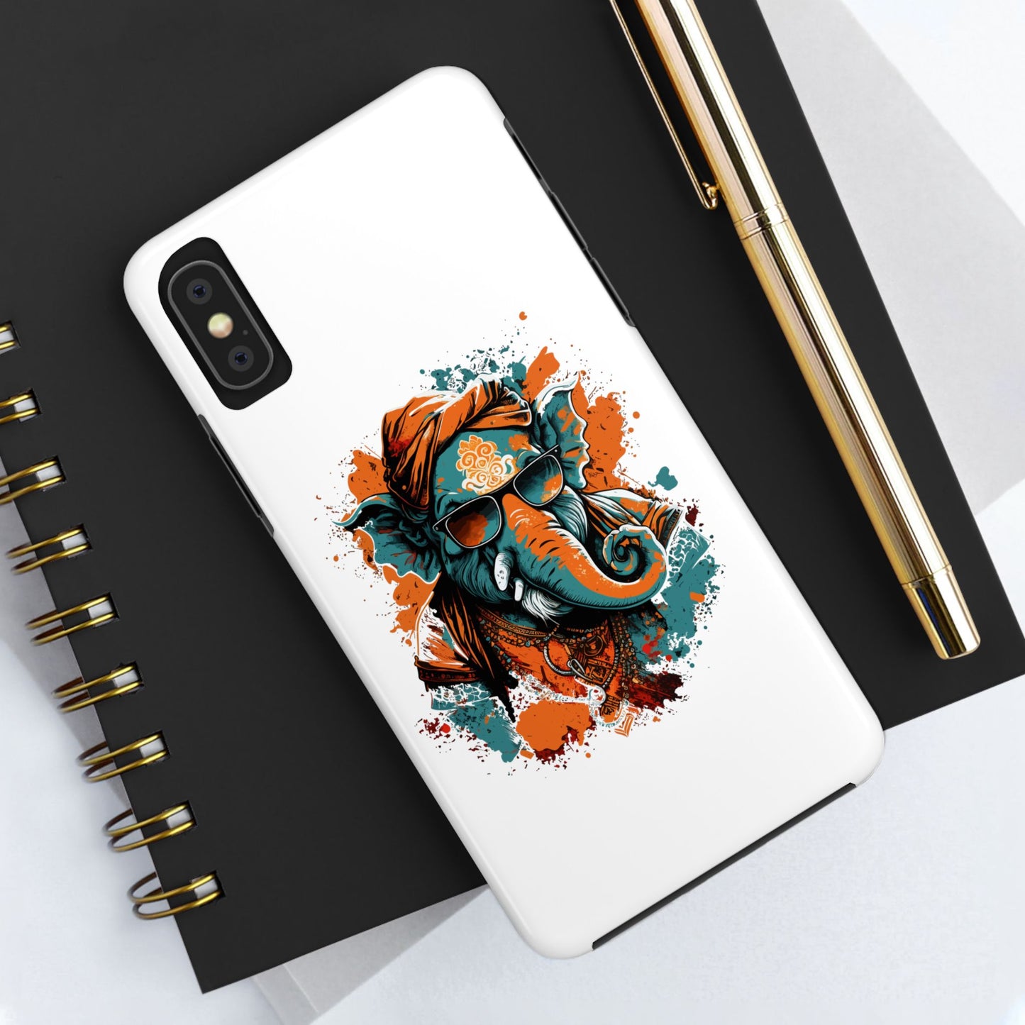 Designer Ganesh Elephant Phone Case, Cool Hindu God Design Phone Cover