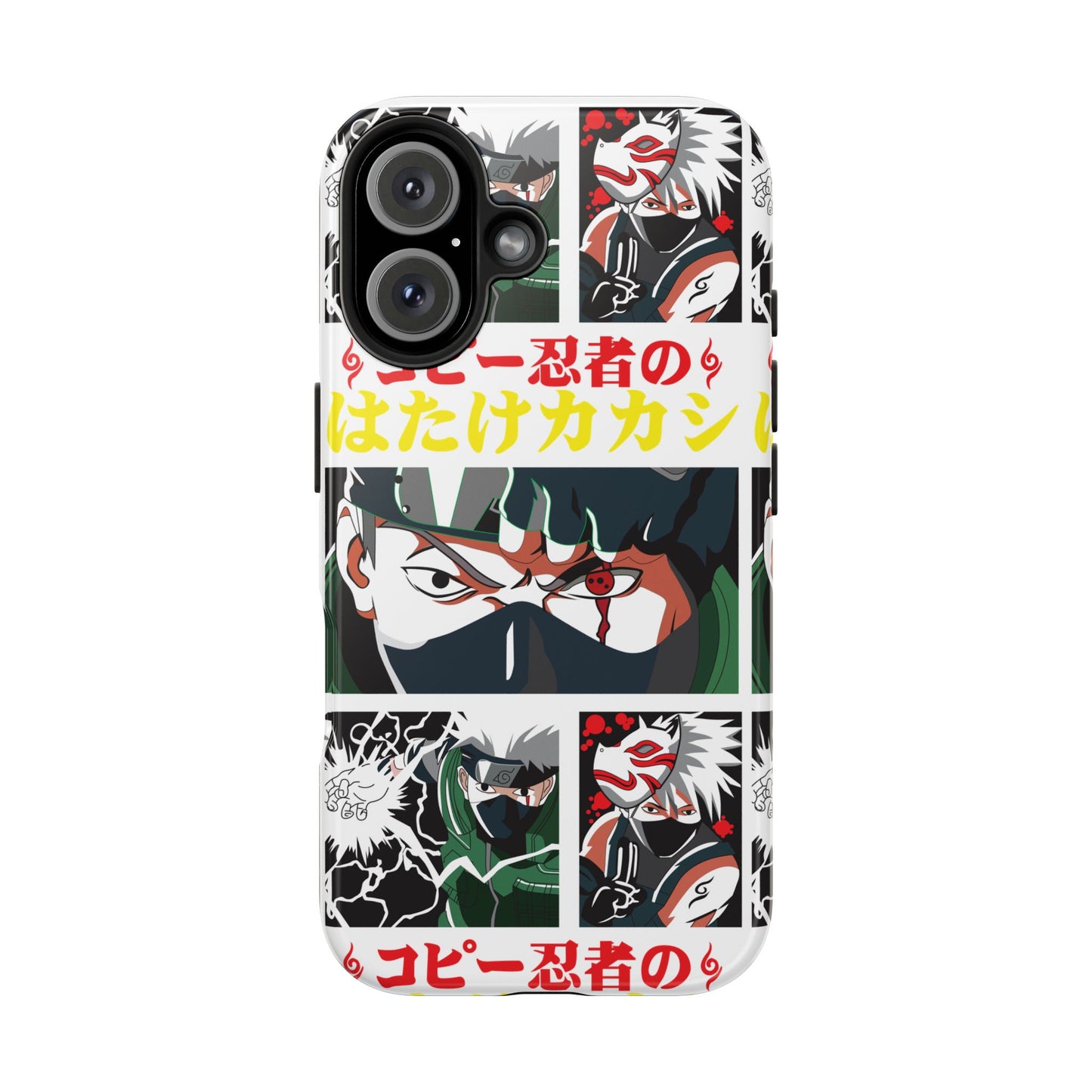 Anime-Inspired Tough Phone Case - Kakashi & Obito Design | Durable Protection for Fans