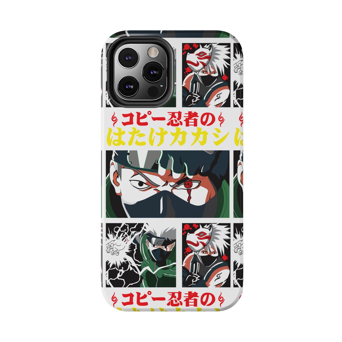 Anime-Inspired Tough Phone Case - Kakashi & Obito Design | Durable Protection for Fans