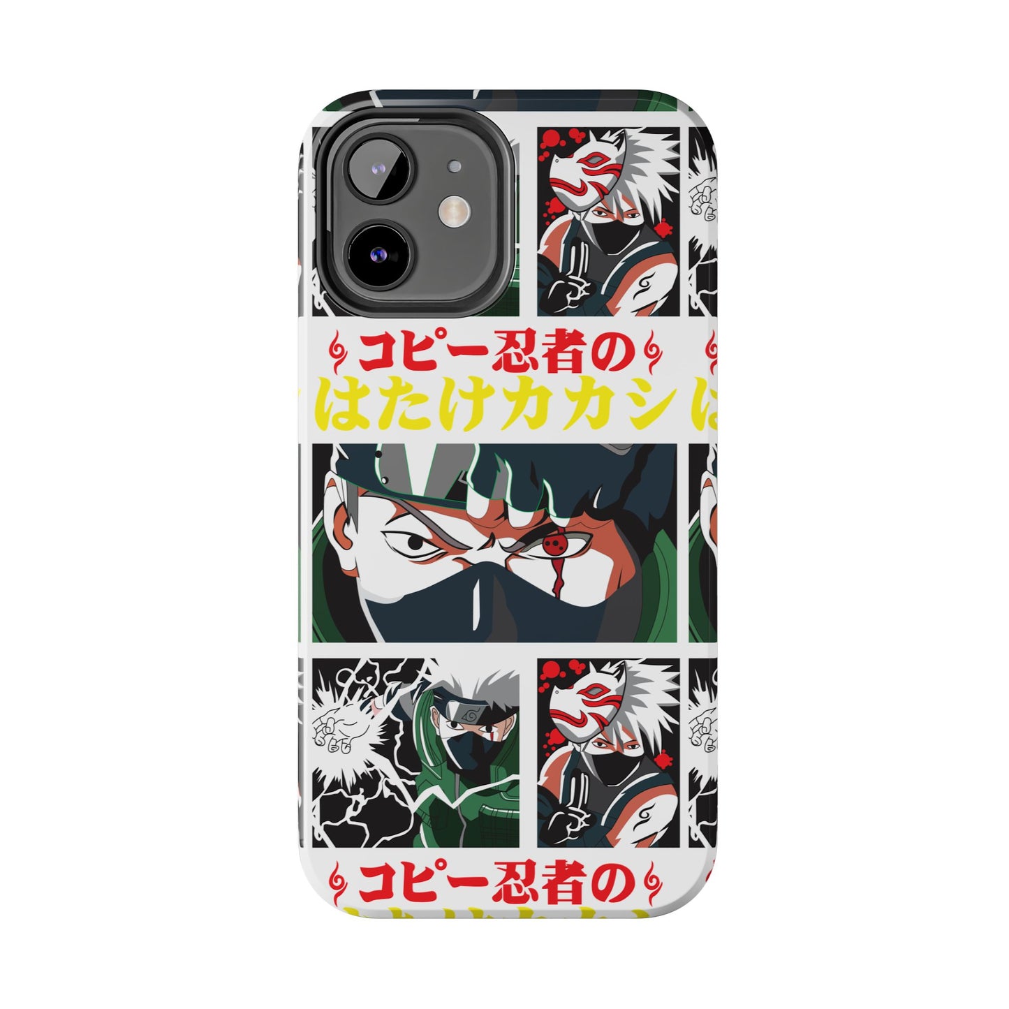 Anime-Inspired Tough Phone Case - Kakashi & Obito Design | Durable Protection for Fans