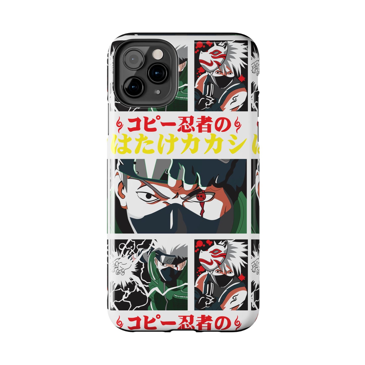 Anime-Inspired Tough Phone Case - Kakashi & Obito Design | Durable Protection for Fans