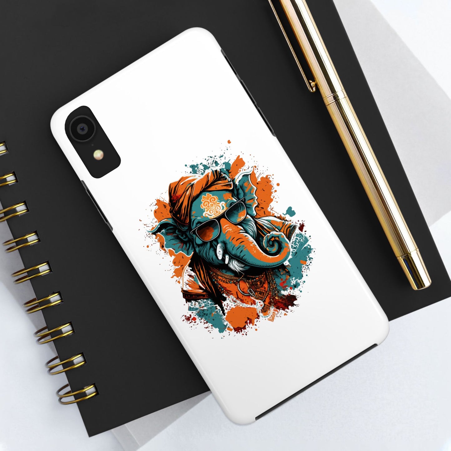 Designer Ganesh Elephant Phone Case, Cool Hindu God Design Phone Cover