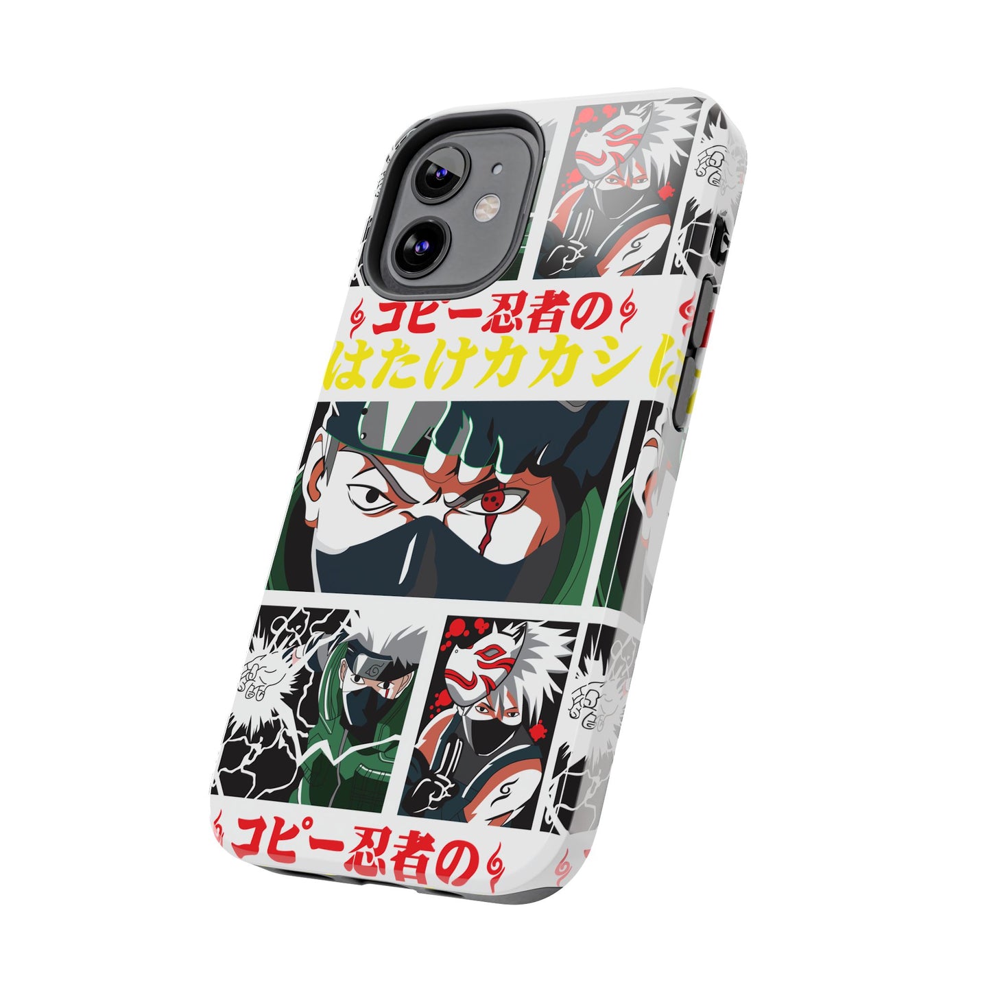 Anime-Inspired Tough Phone Case - Kakashi & Obito Design | Durable Protection for Fans