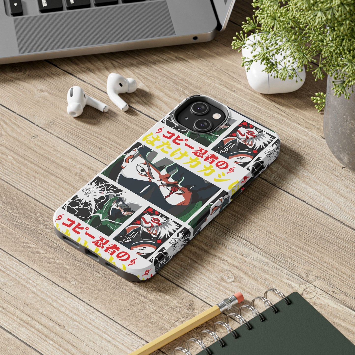 Anime-Inspired Tough Phone Case - Kakashi & Obito Design | Durable Protection for Fans