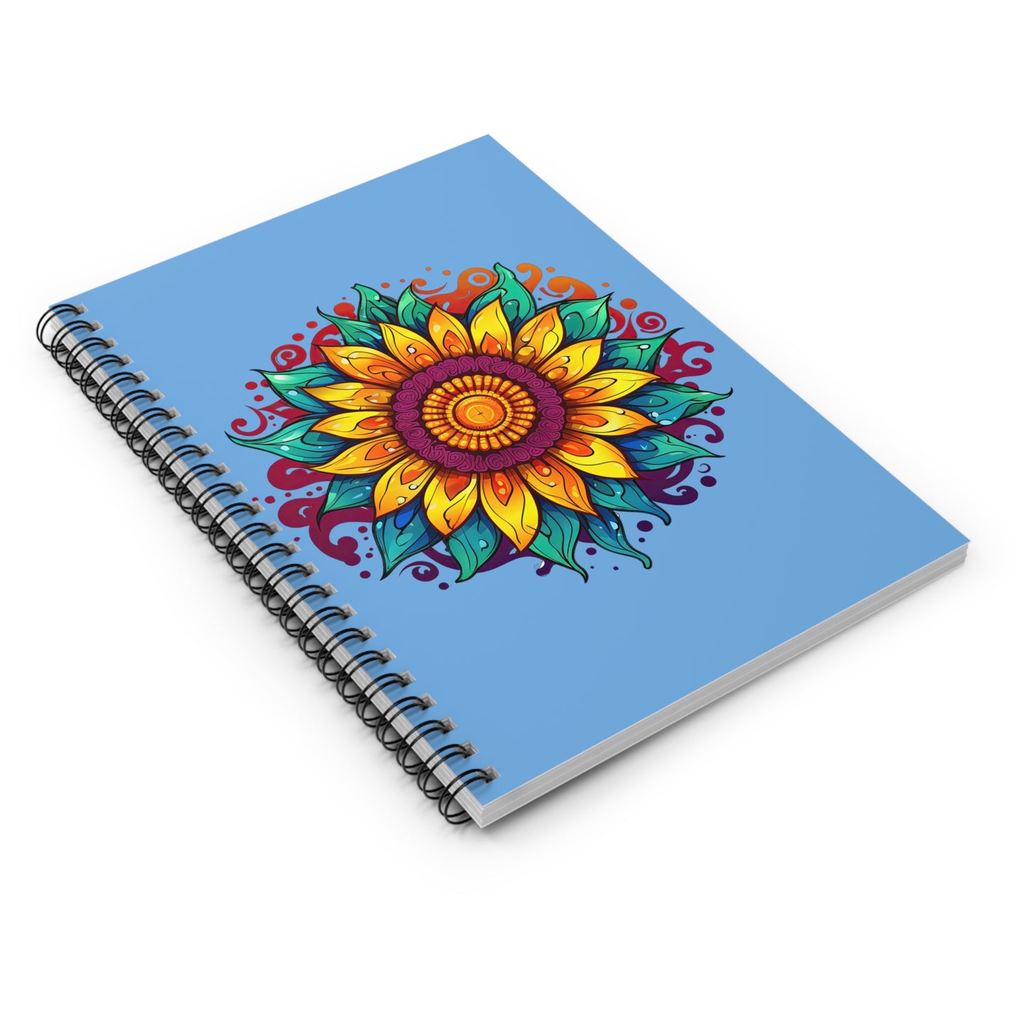 Vibrant Sunflower Spiral Notebook - Ruled Line for Artistic Inspiration