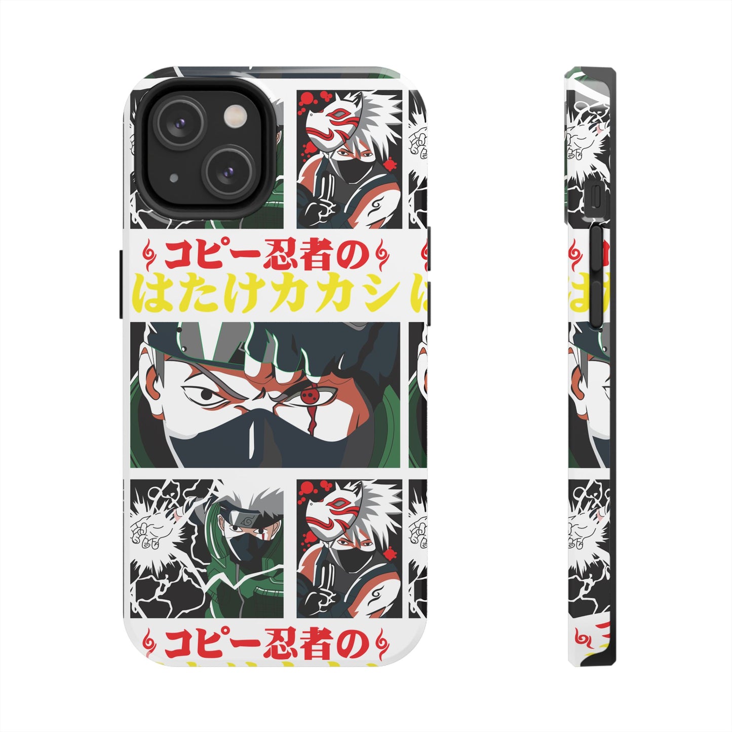 Anime-Inspired Tough Phone Case - Kakashi & Obito Design | Durable Protection for Fans