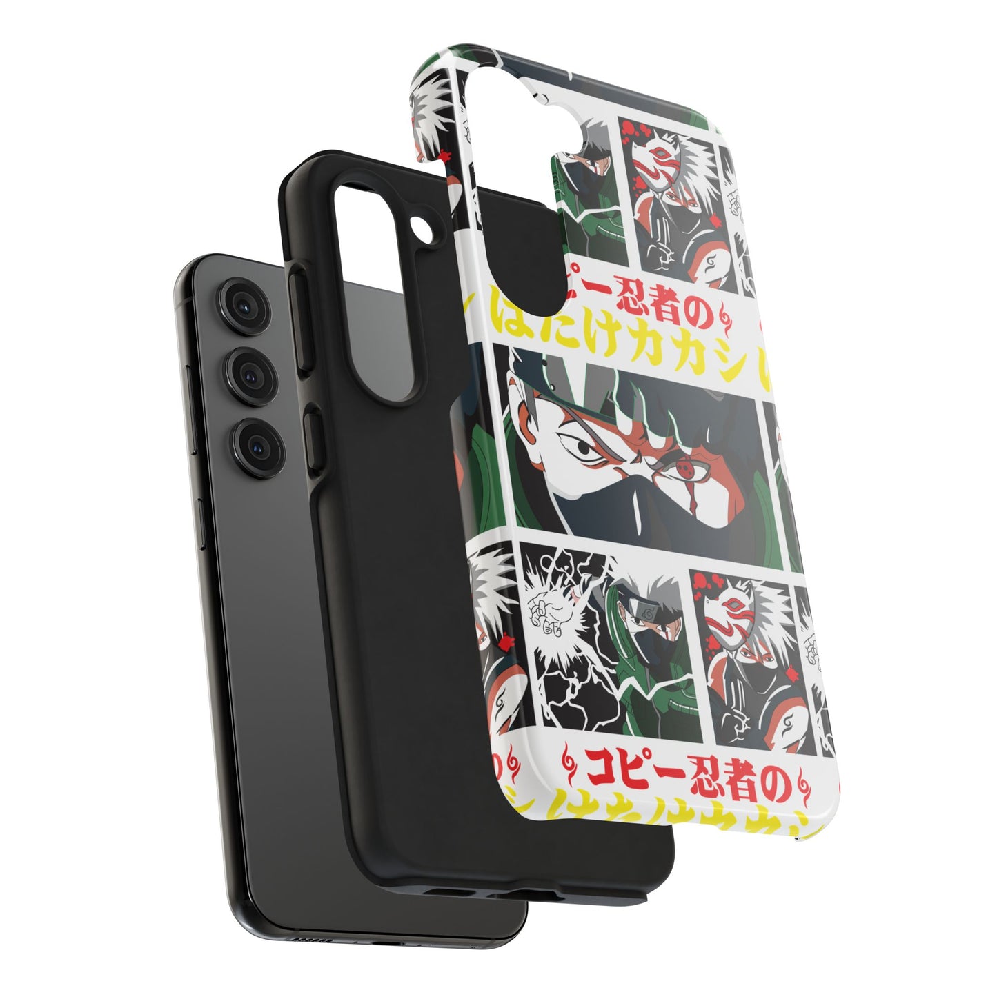 Anime-Inspired Tough Phone Case - Kakashi & Obito Design | Durable Protection for Fans