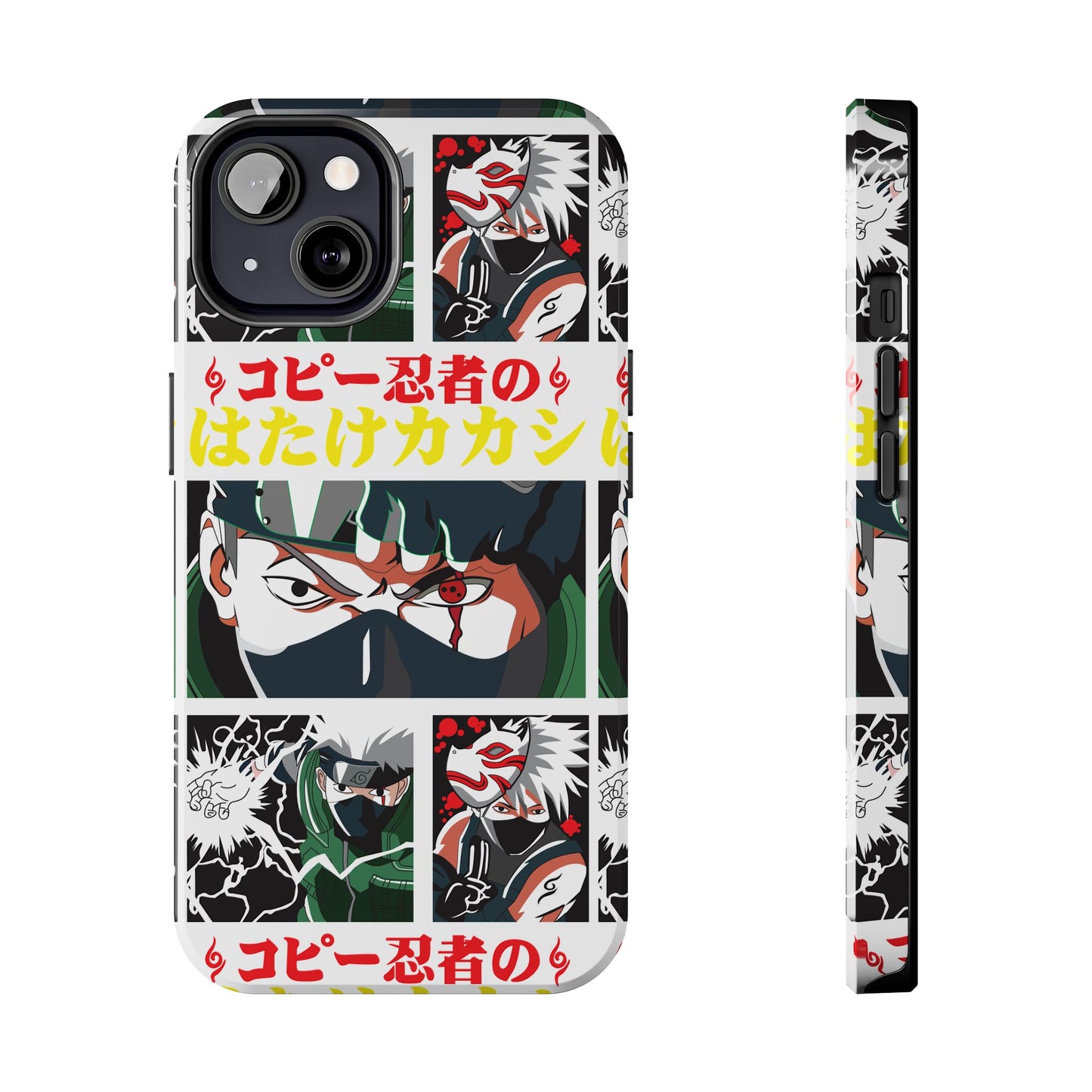 Anime-Inspired Tough Phone Case - Kakashi & Obito Design | Durable Protection for Fans