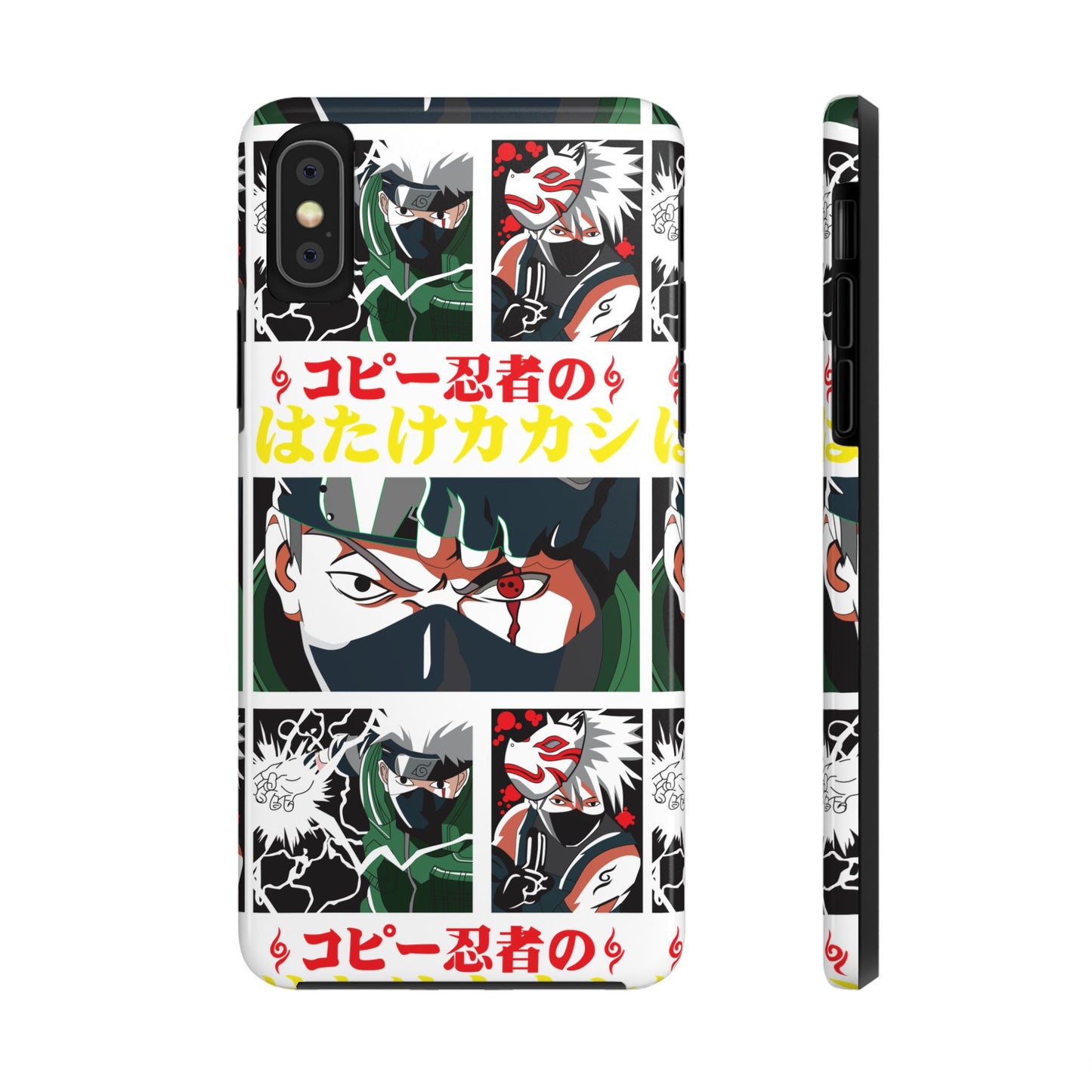 Anime-Inspired Tough Phone Case - Kakashi & Obito Design | Durable Protection for Fans