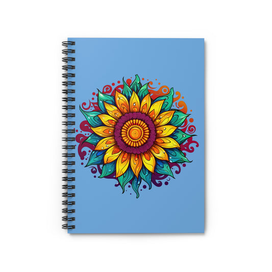 Vibrant Sunflower Spiral Notebook - Ruled Line for Artistic Inspiration