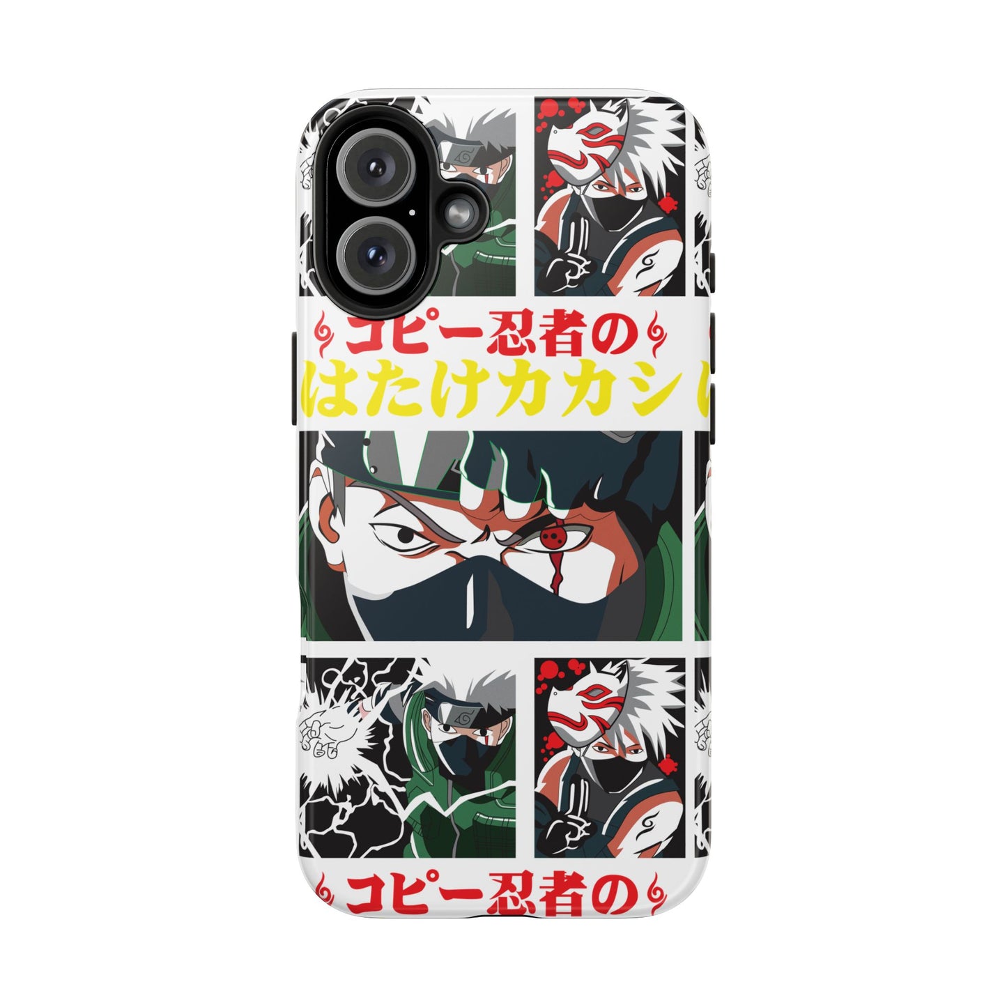 Anime-Inspired Tough Phone Case - Kakashi & Obito Design | Durable Protection for Fans