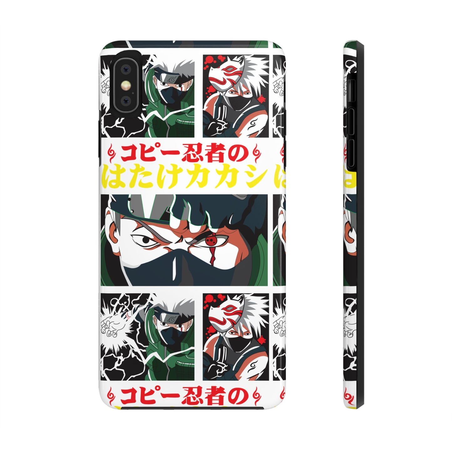 Anime-Inspired Tough Phone Case - Kakashi & Obito Design | Durable Protection for Fans