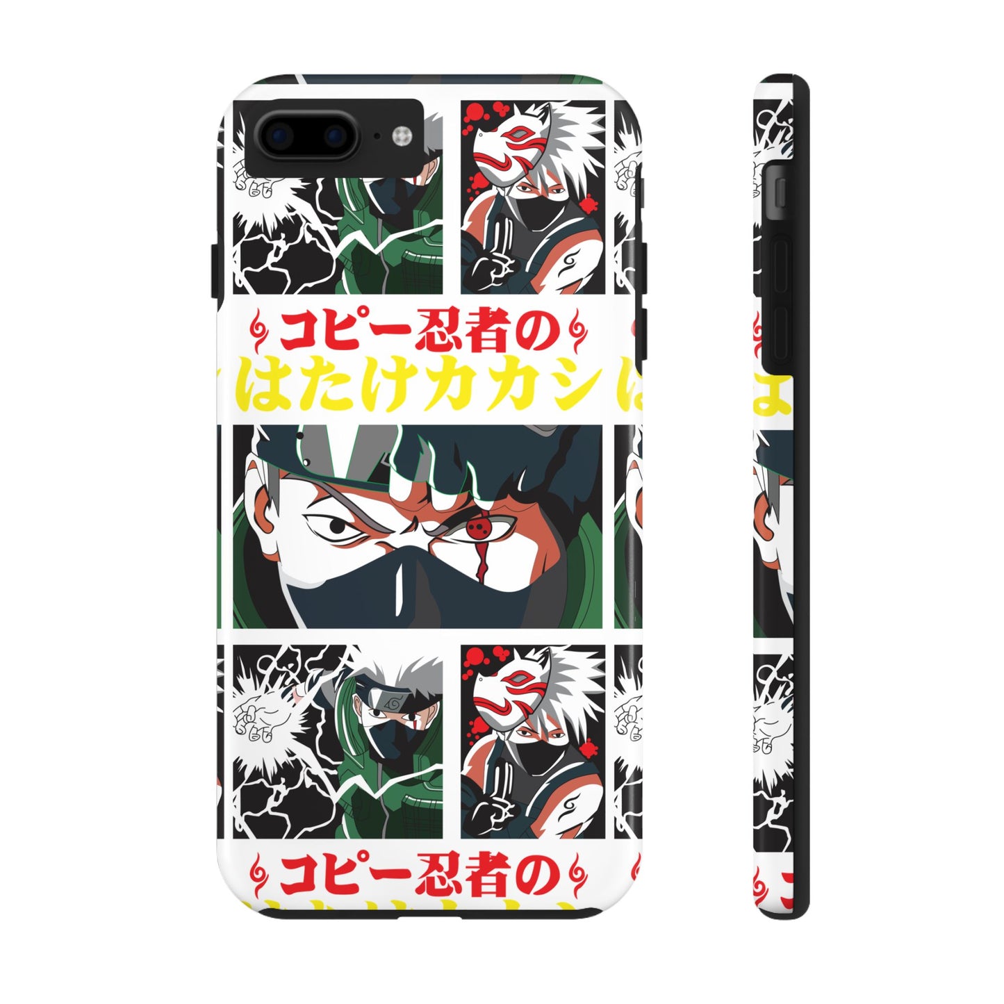 Anime-Inspired Tough Phone Case - Kakashi & Obito Design | Durable Protection for Fans