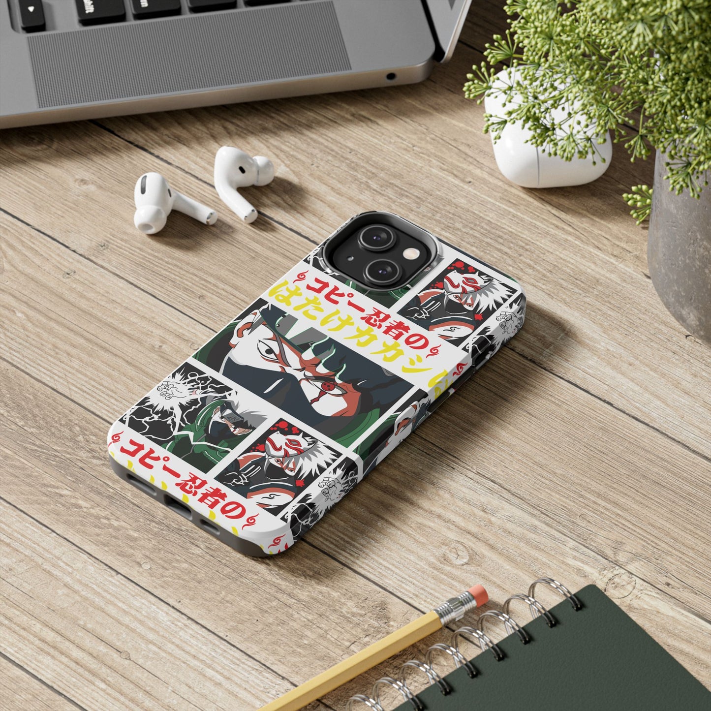 Anime-Inspired Tough Phone Case - Kakashi & Obito Design | Durable Protection for Fans