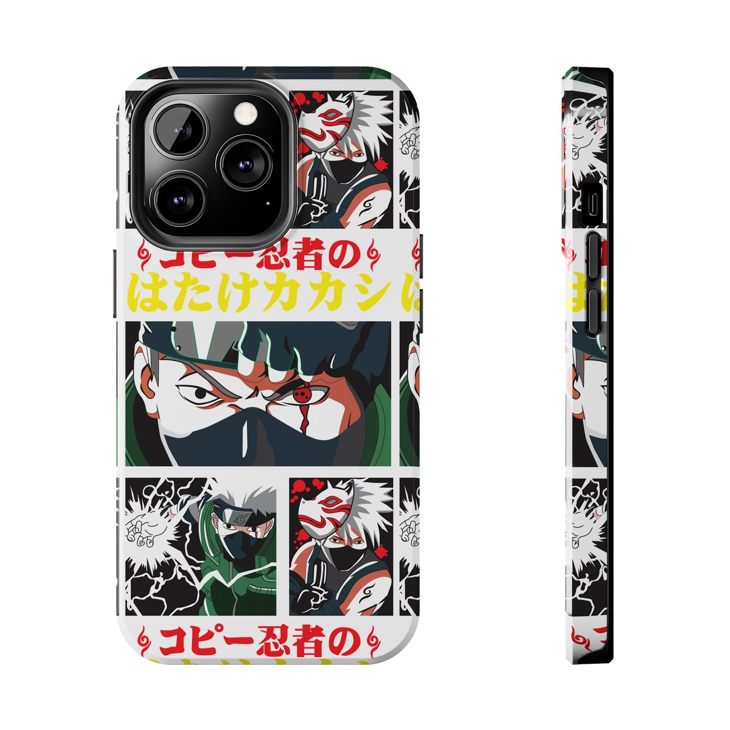 Anime-Inspired Tough Phone Case - Kakashi & Obito Design | Durable Protection for Fans