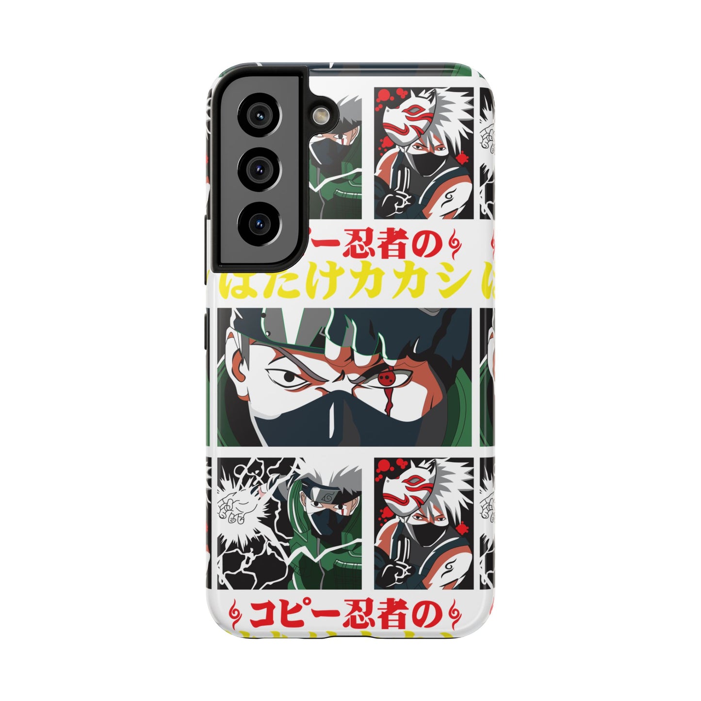 Anime-Inspired Tough Phone Case - Kakashi & Obito Design | Durable Protection for Fans