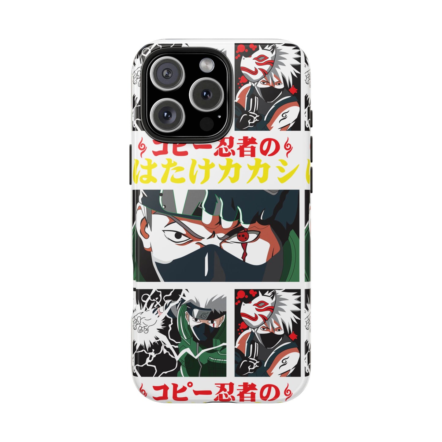 Anime-Inspired Tough Phone Case - Kakashi & Obito Design | Durable Protection for Fans